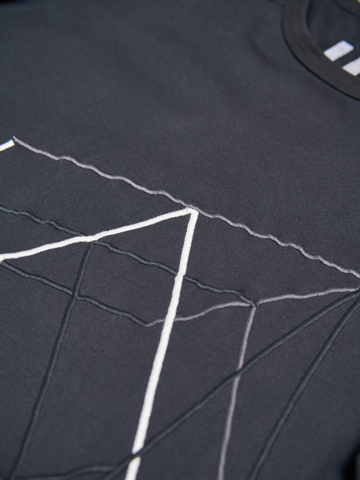 Rick Owens Geometric Embroidery Tee