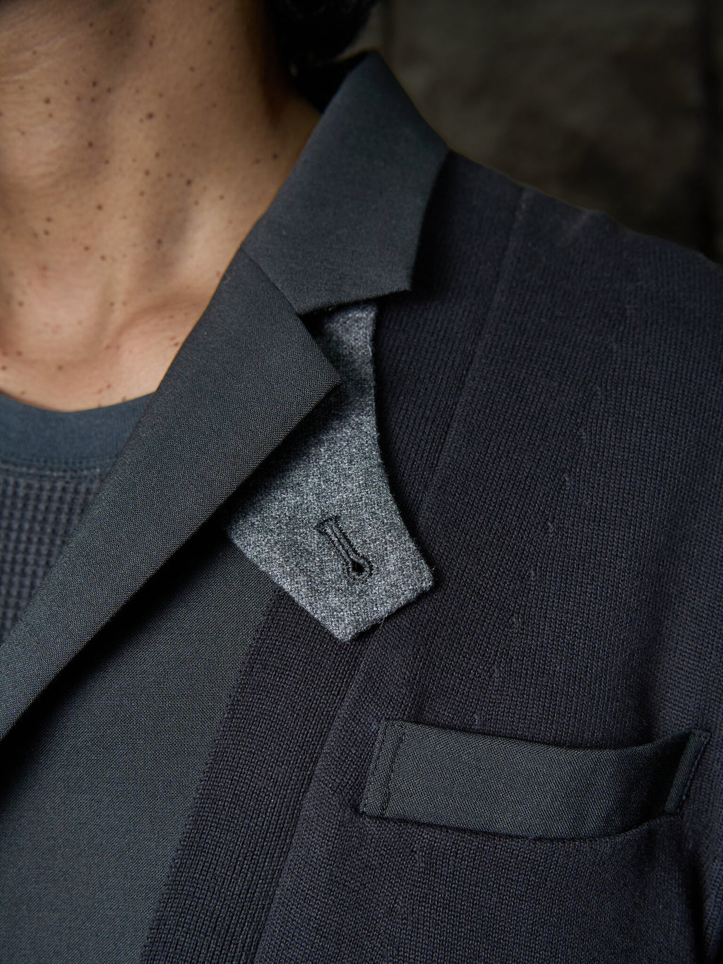 Sacai Suiting Mix Knit Jacket