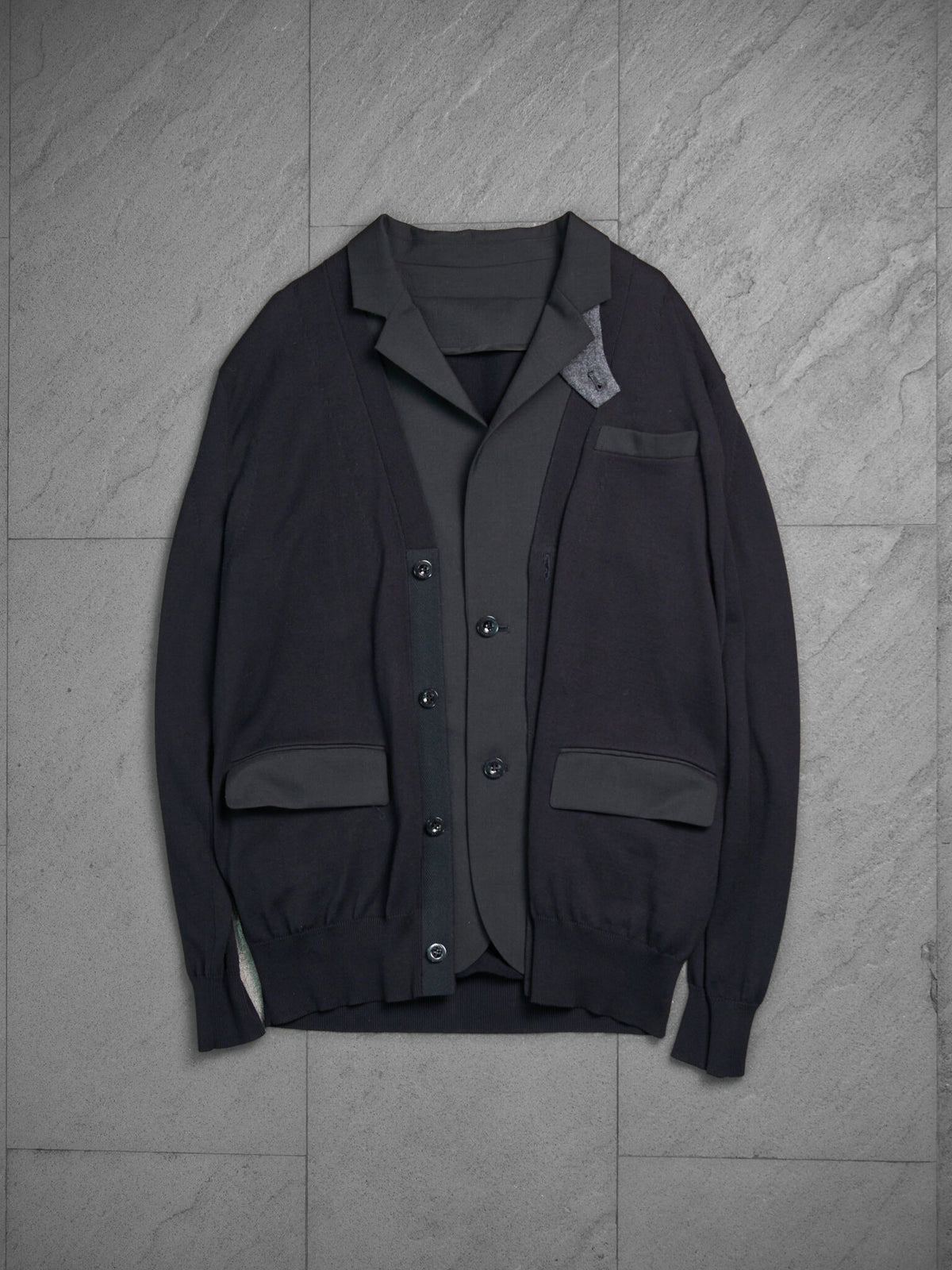 Sacai Suiting Mix Knit Jacket