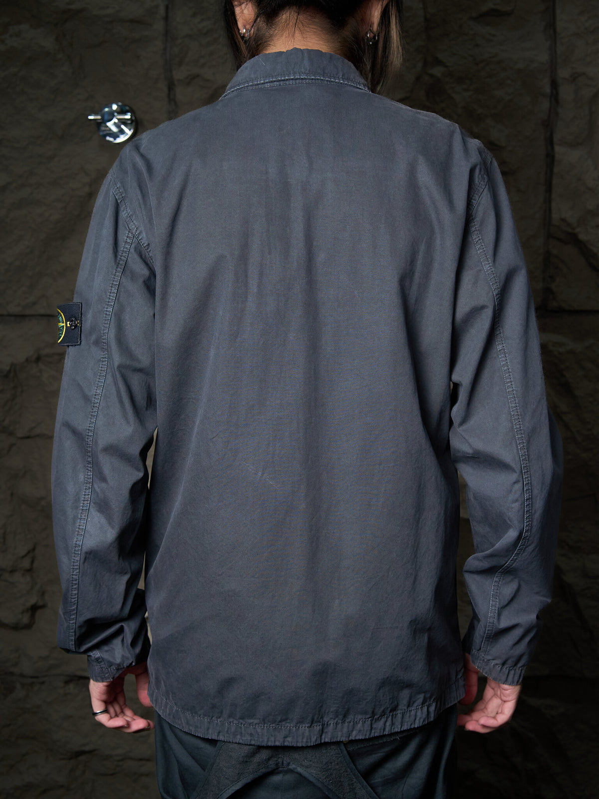 Stone Island Zip-Up Utility Shirt Jacket