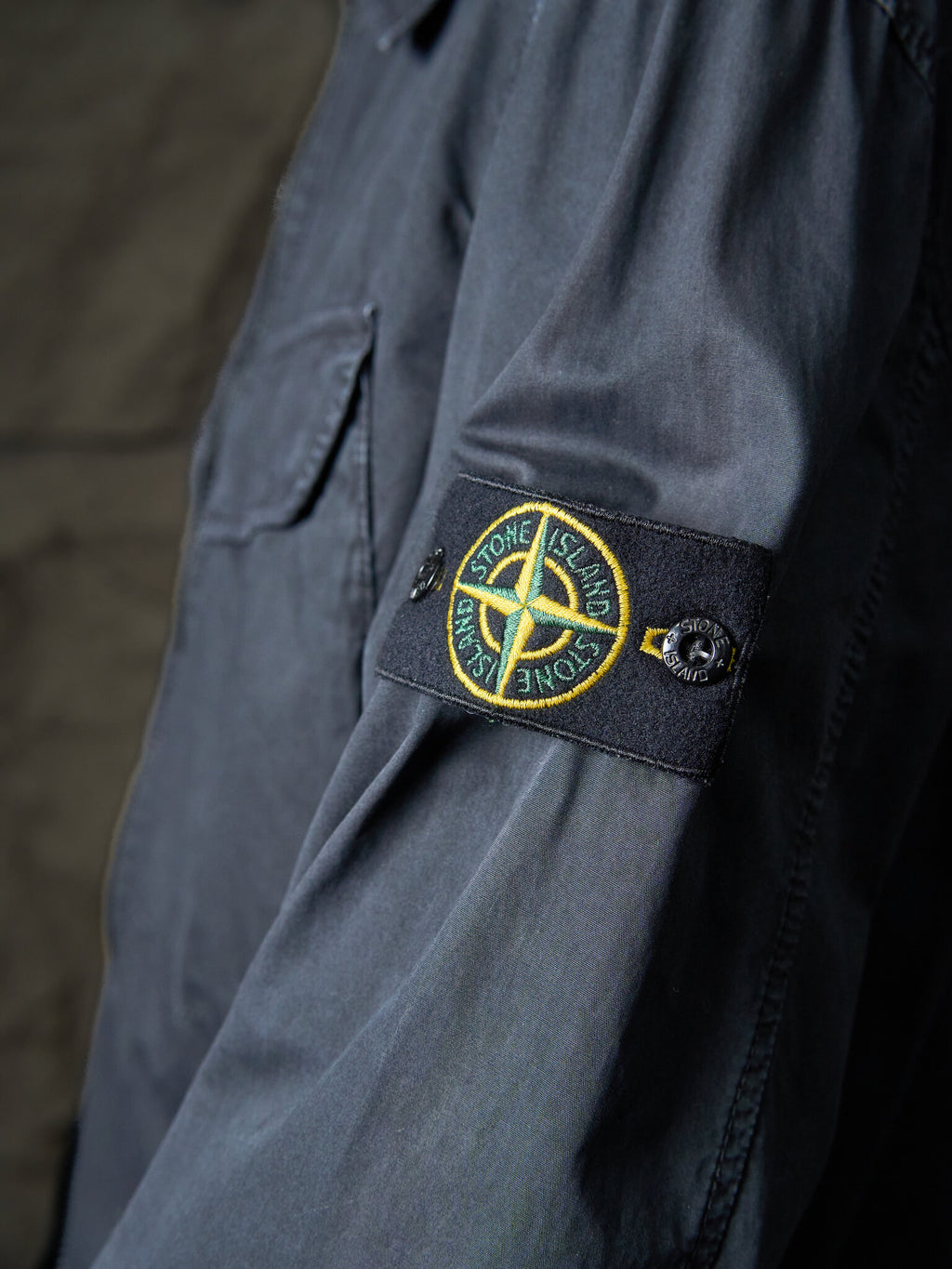Stone Island Zip-Up Utility Shirt Jacket