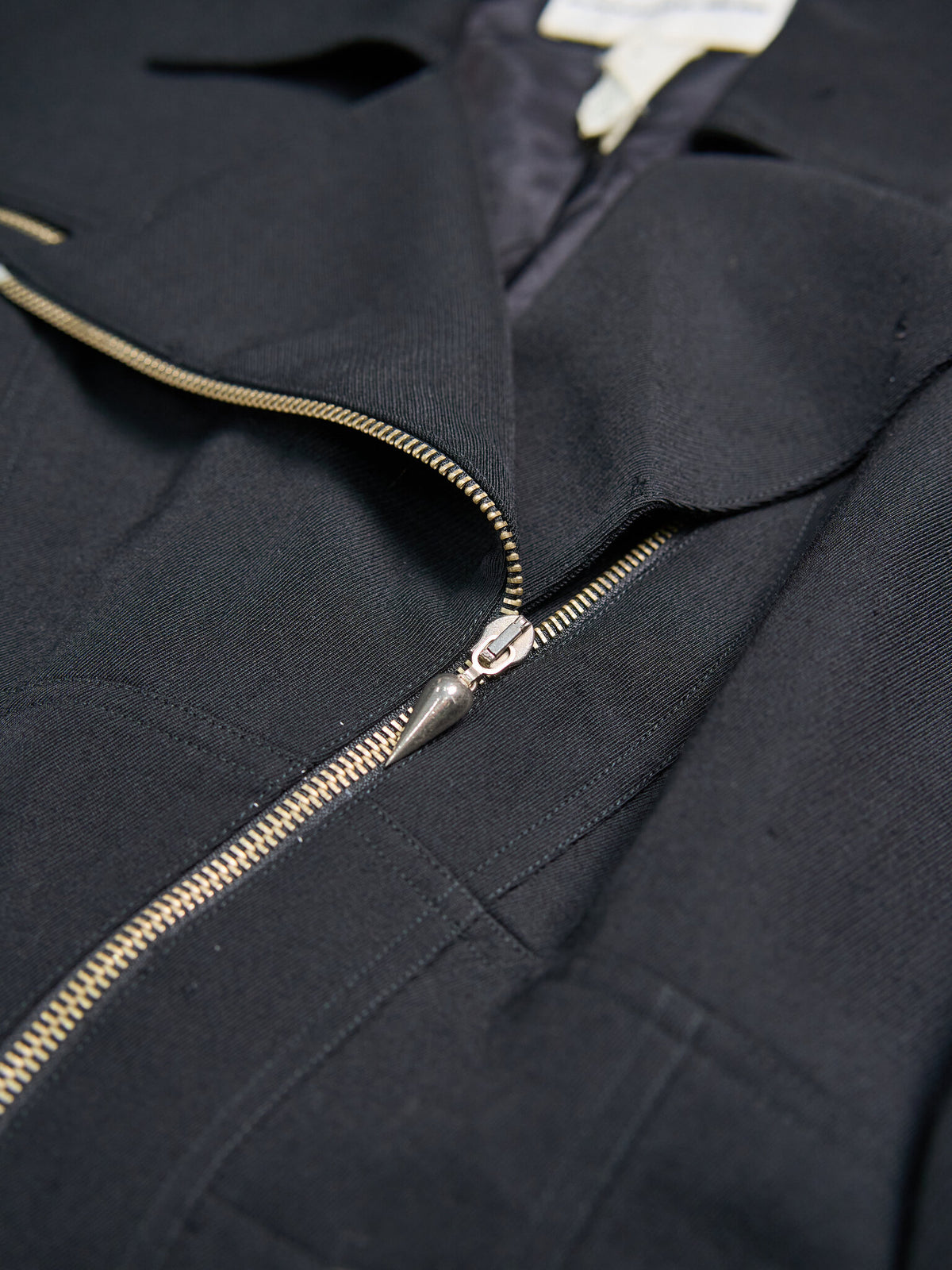 Vintage Thierry Mugler Wool Gabardine Zip Up Moto Jacket