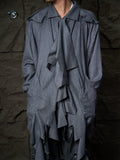 Vivienne Westwood Asymmetrical Raw-Edge Draped Coat