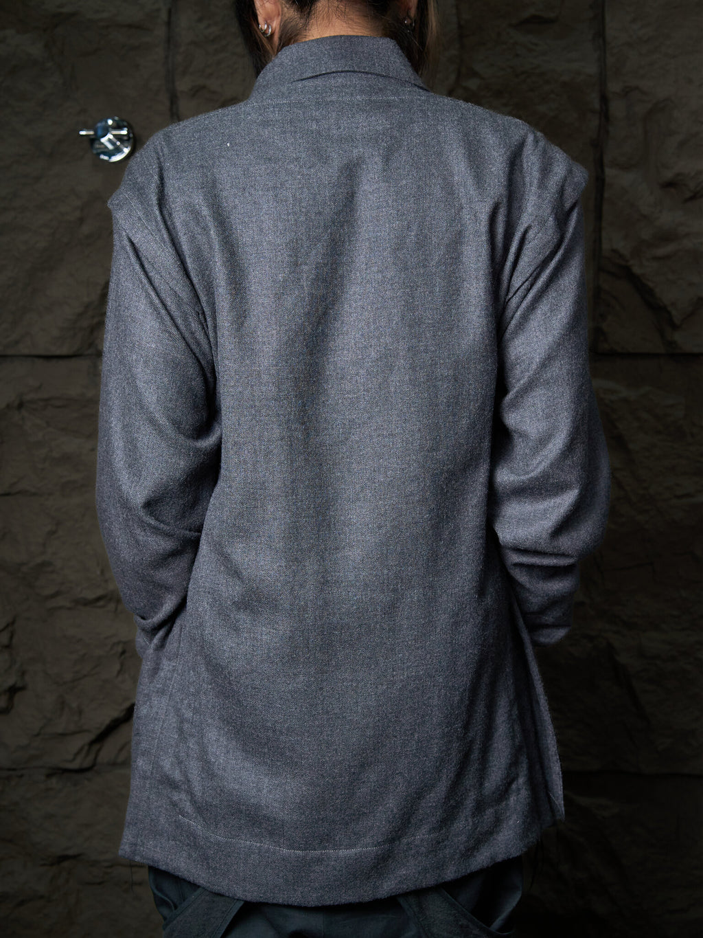 Vivienne Westwood Asymmetrical Raw-Edge Draped Coat