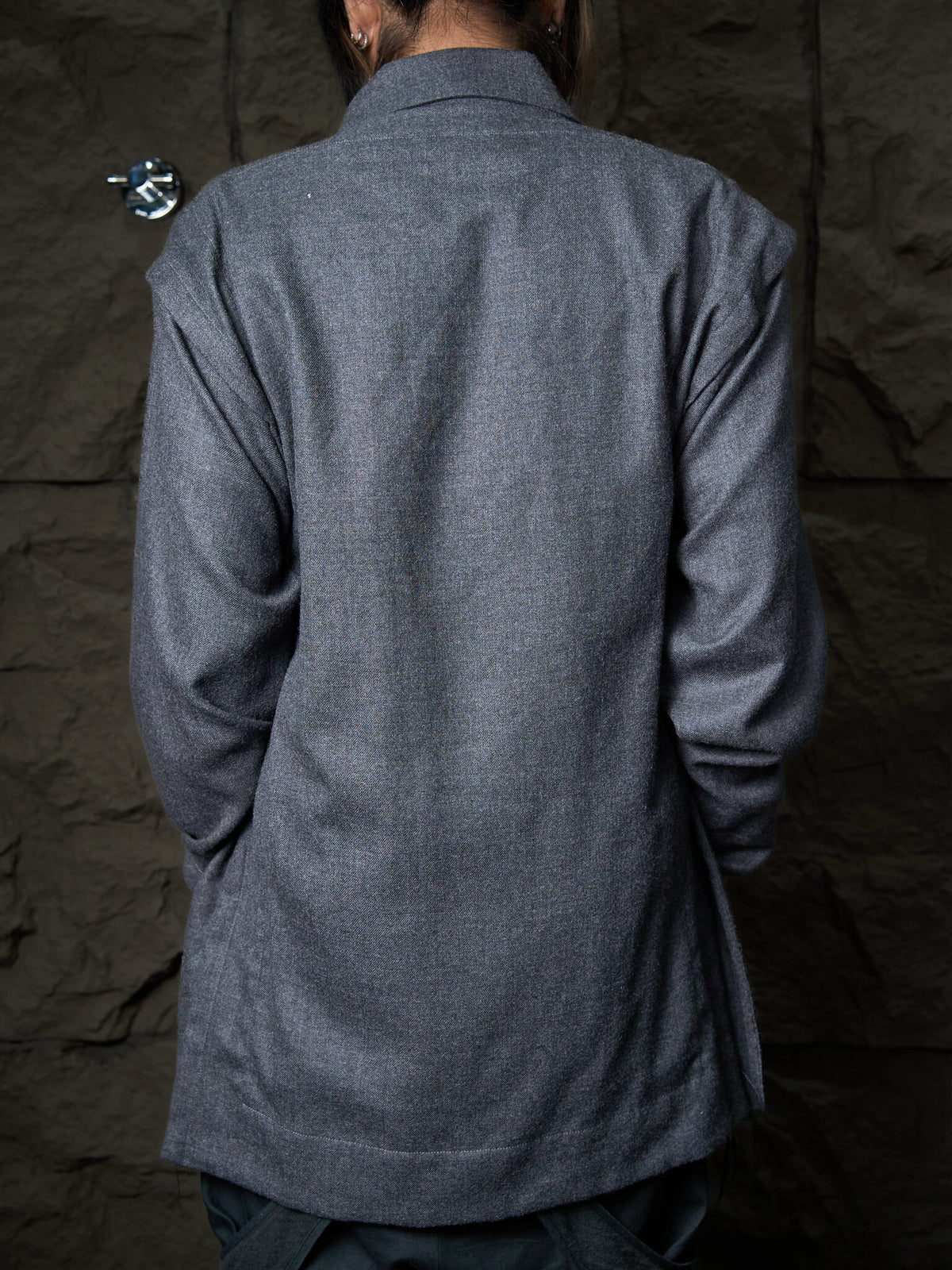 Vivienne Westwood Asymmetrical Raw-Edge Draped Coat