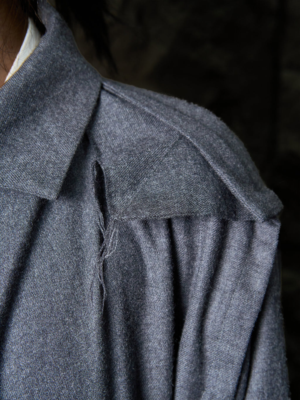 Vivienne Westwood Asymmetrical Raw-Edge Draped Coat
