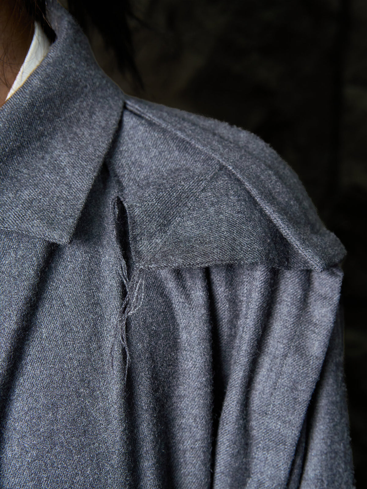 Vivienne Westwood Asymmetrical Raw-Edge Draped Coat