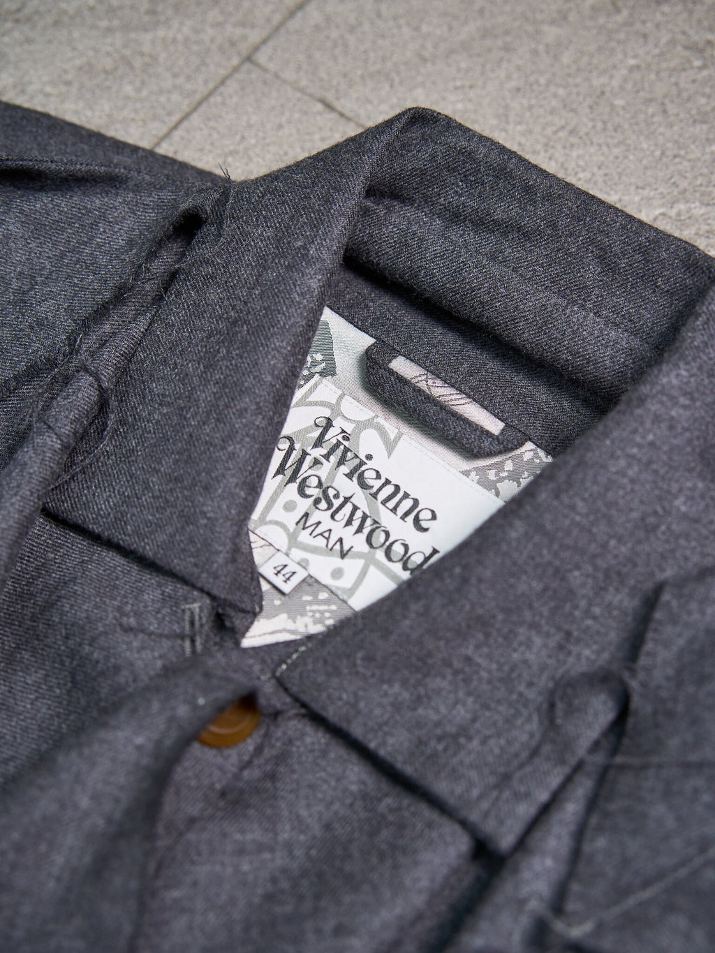 Vivienne Westwood Asymmetrical Raw-Edge Draped Coat