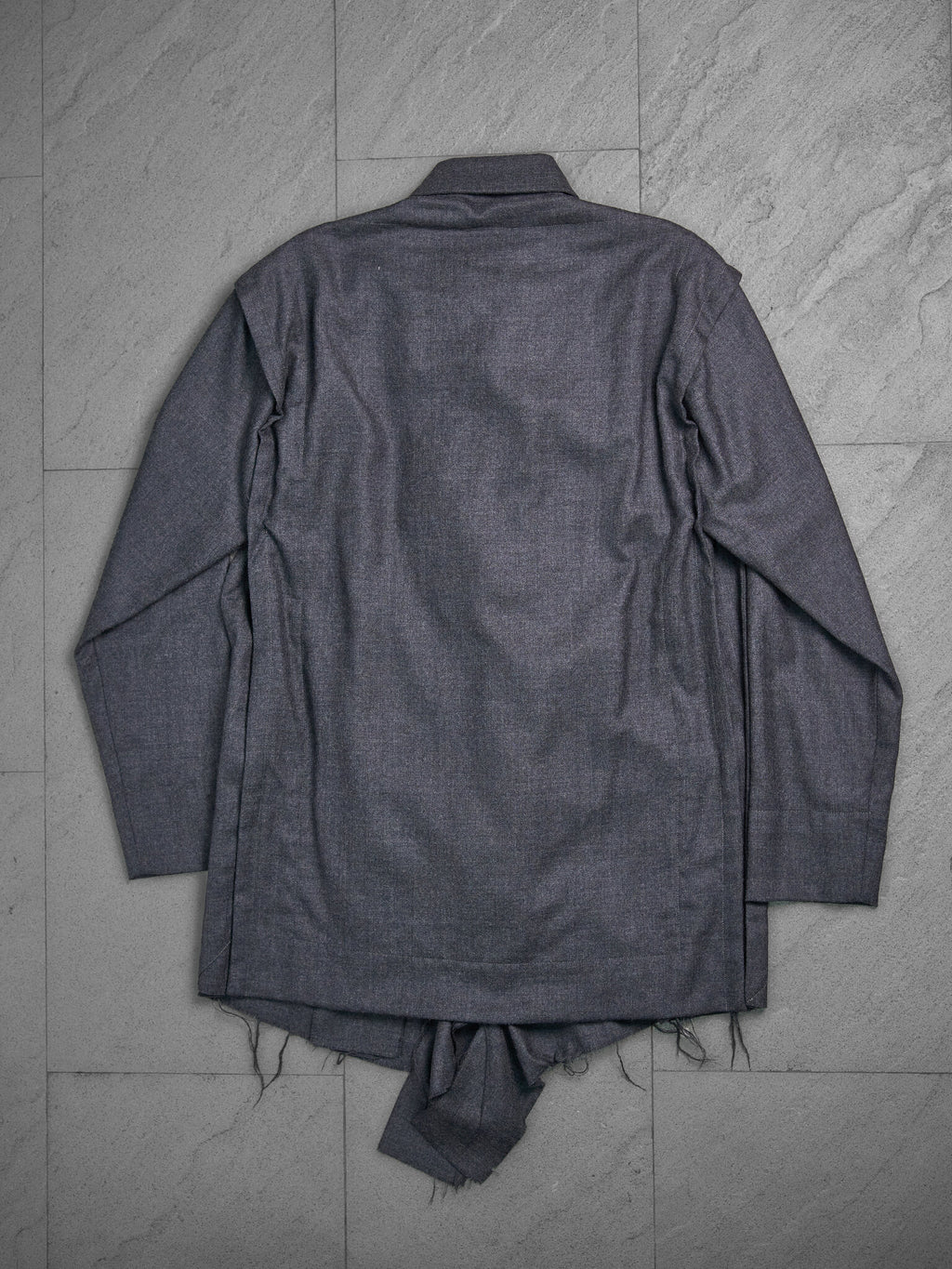 Vivienne Westwood Asymmetrical Raw-Edge Draped Coat