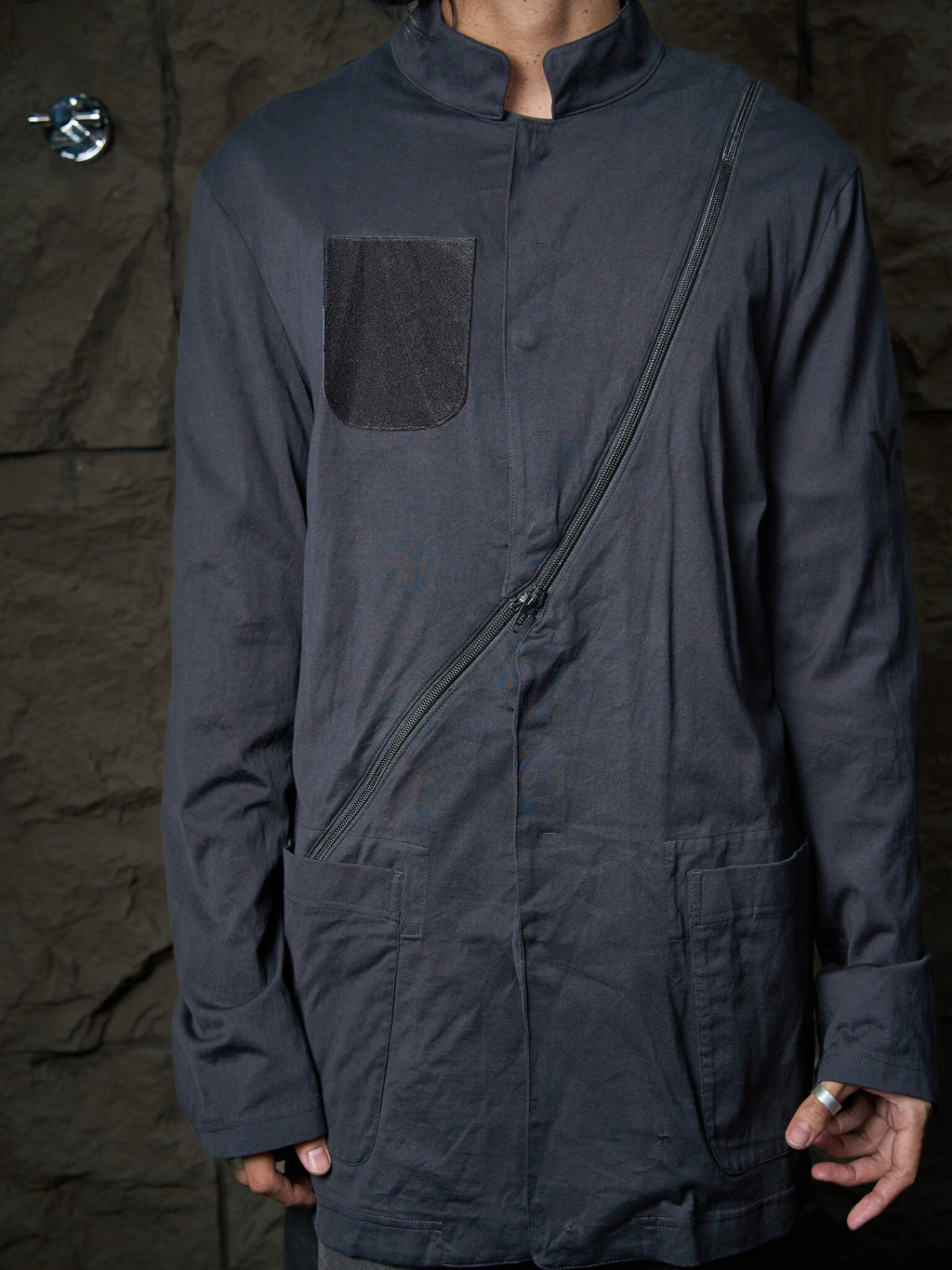 Y-3 Yohji Yamamoto x Adidas Multi Zip Stand Collar Jacket
