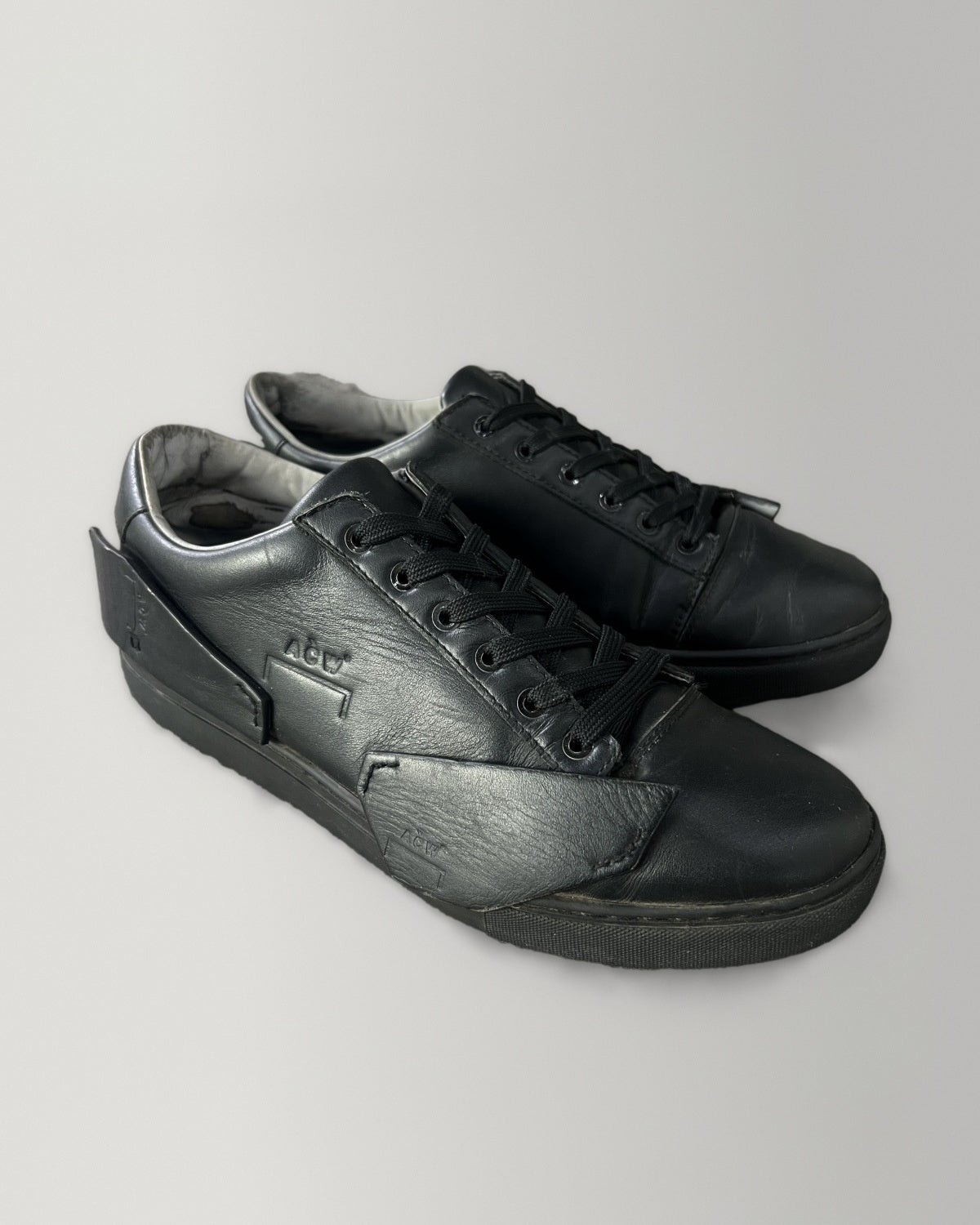 A Cold Wall ACW Leather Panel Sneakers Black US9