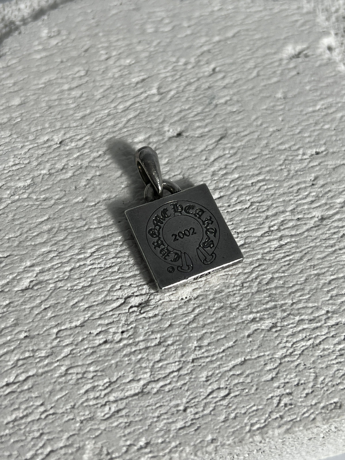 Chrome Hearts Square Cross Pendant 2002 .925 Silver