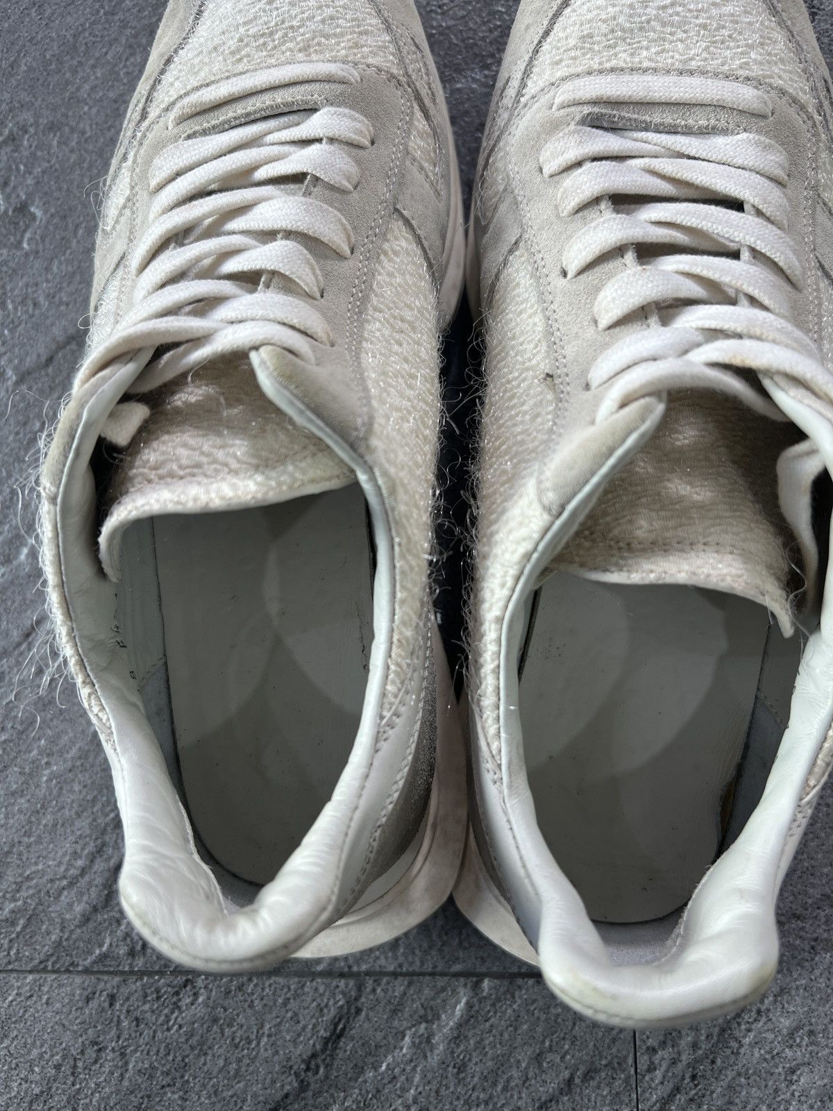 Rick Owens Runner Low Cream Tech Sneaker EU39