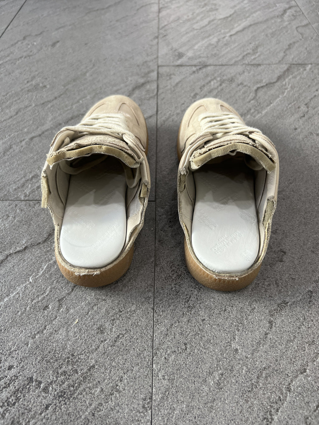 Maison Margiela GAT Replica Mules Low EU38 Suede Leather