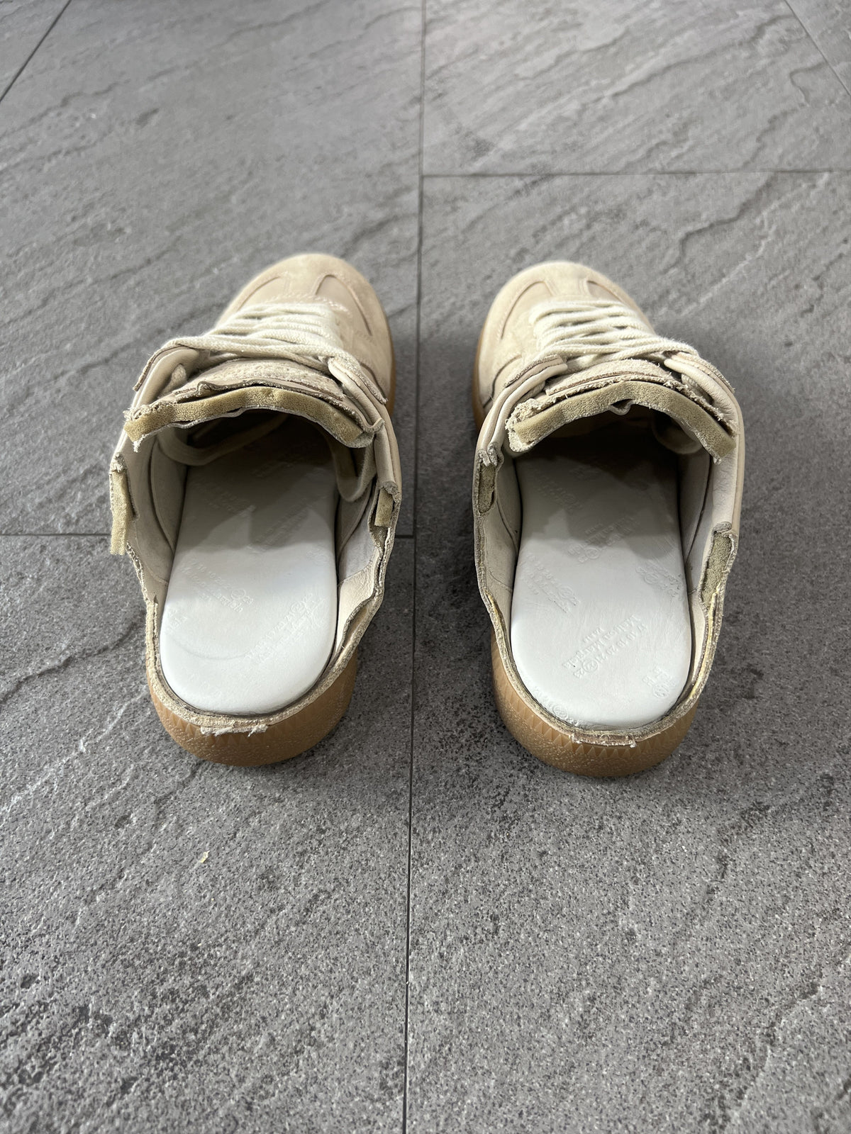 Maison Margiela GAT Replica Mules Low EU38 Suede Leather