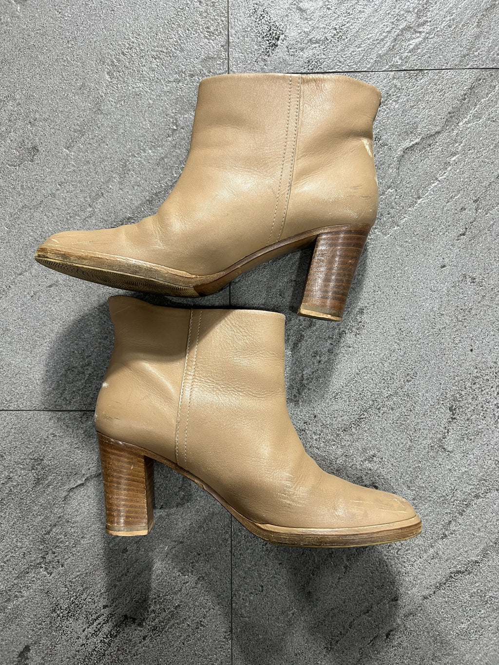Maison Martin Margiela Camel Leather Ankle Boots EU39