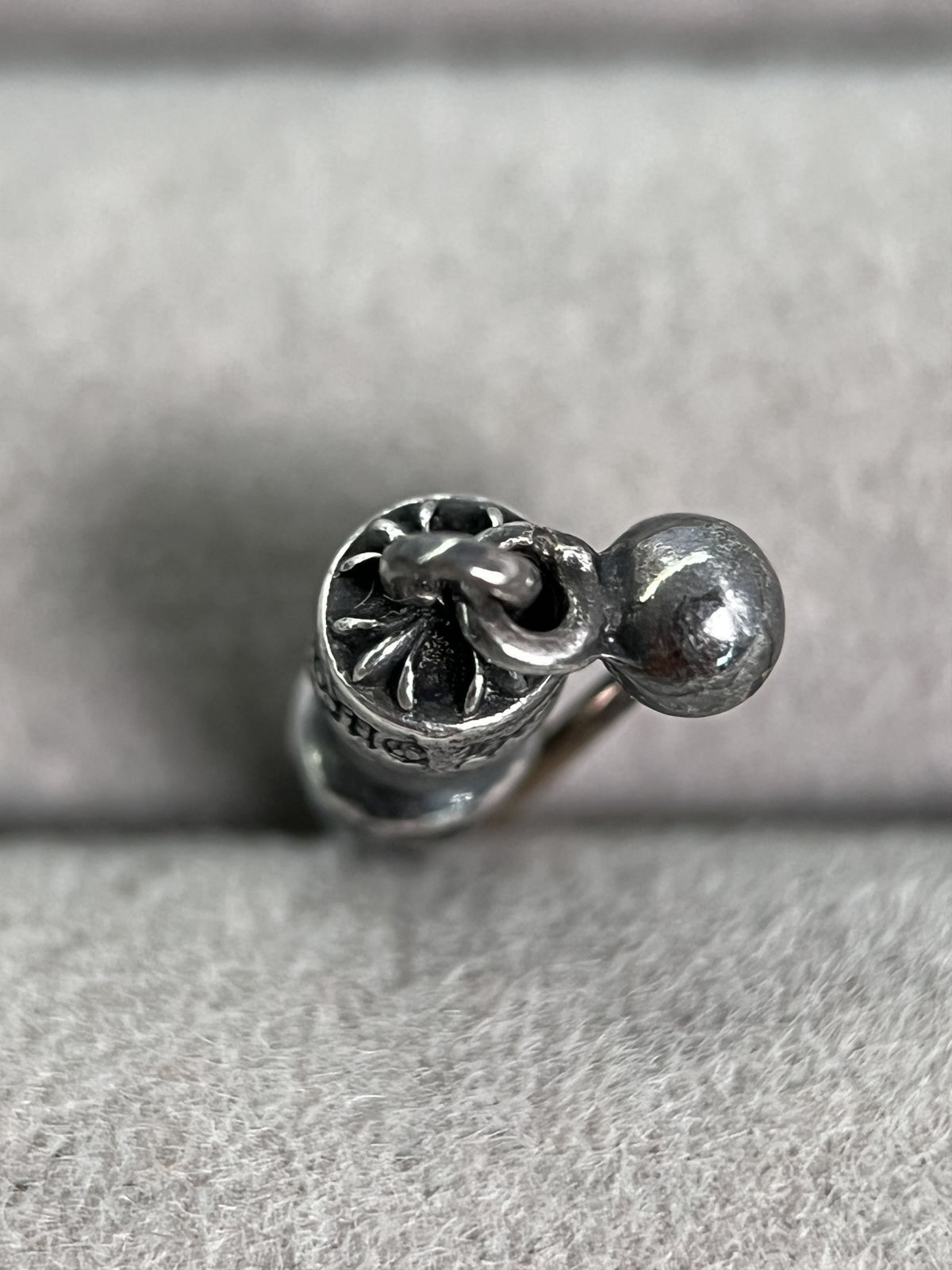 Chrome Hearts Spike Dangle Stud Earring 925 Silver