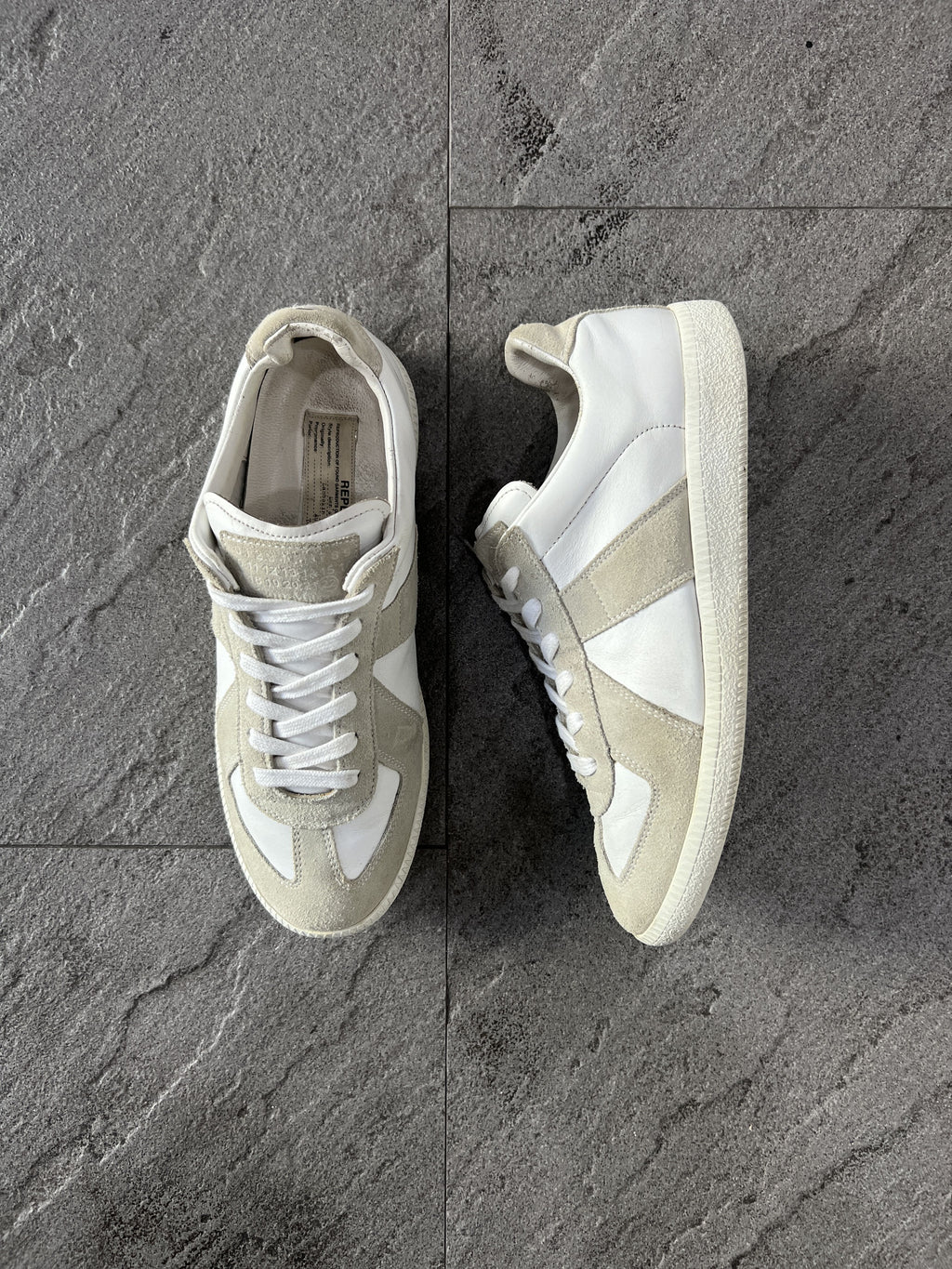 Maison Margiela Replica GAT Low Top Sneaker White Cream EU39