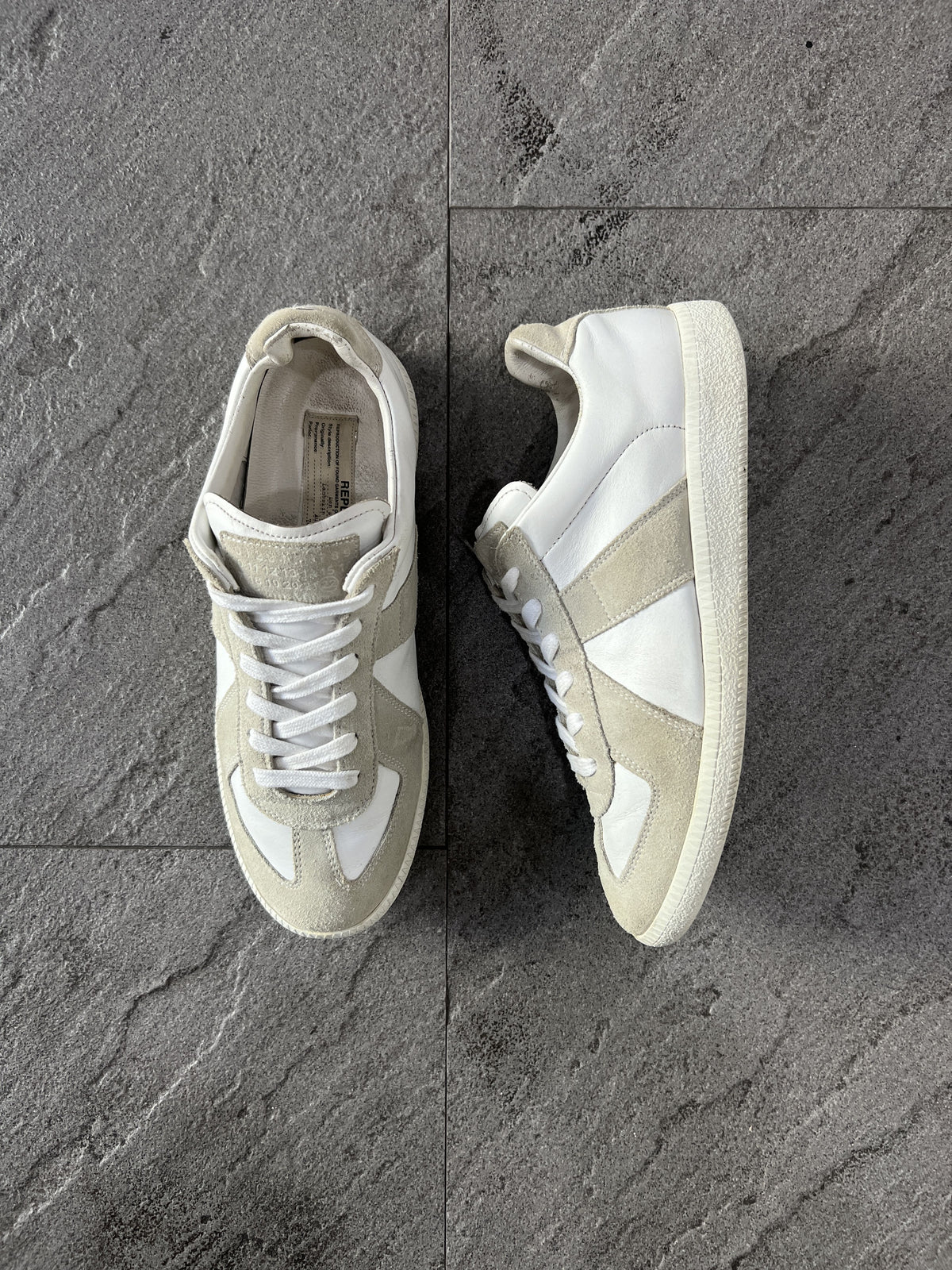 Maison Margiela Replica GAT Low Top Sneaker White Cream EU39