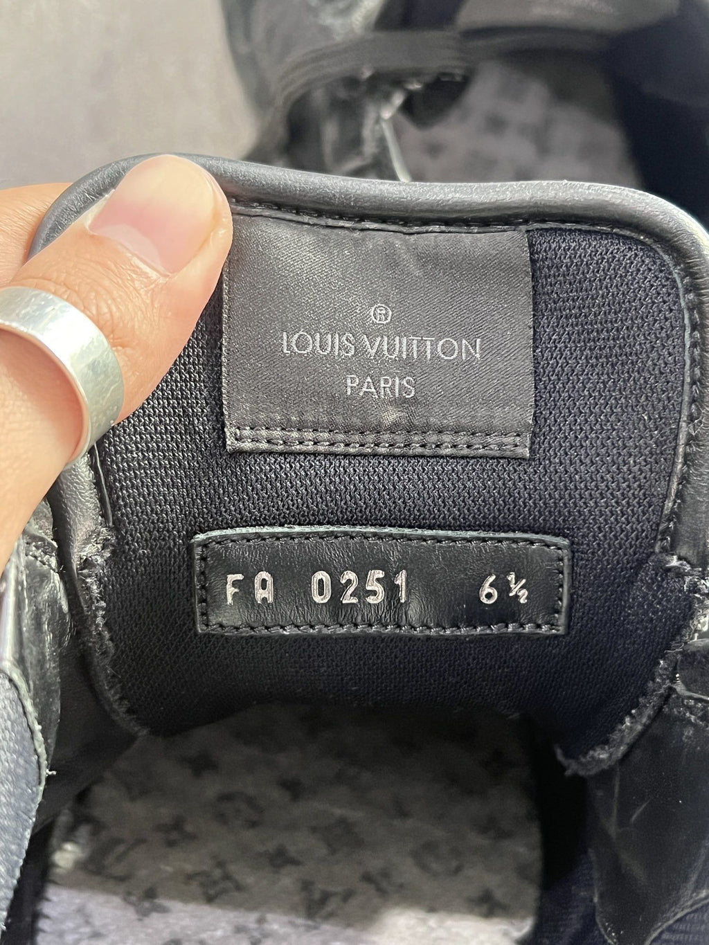 Louis Vuitton LV Trainer Black Suede UK 6.5