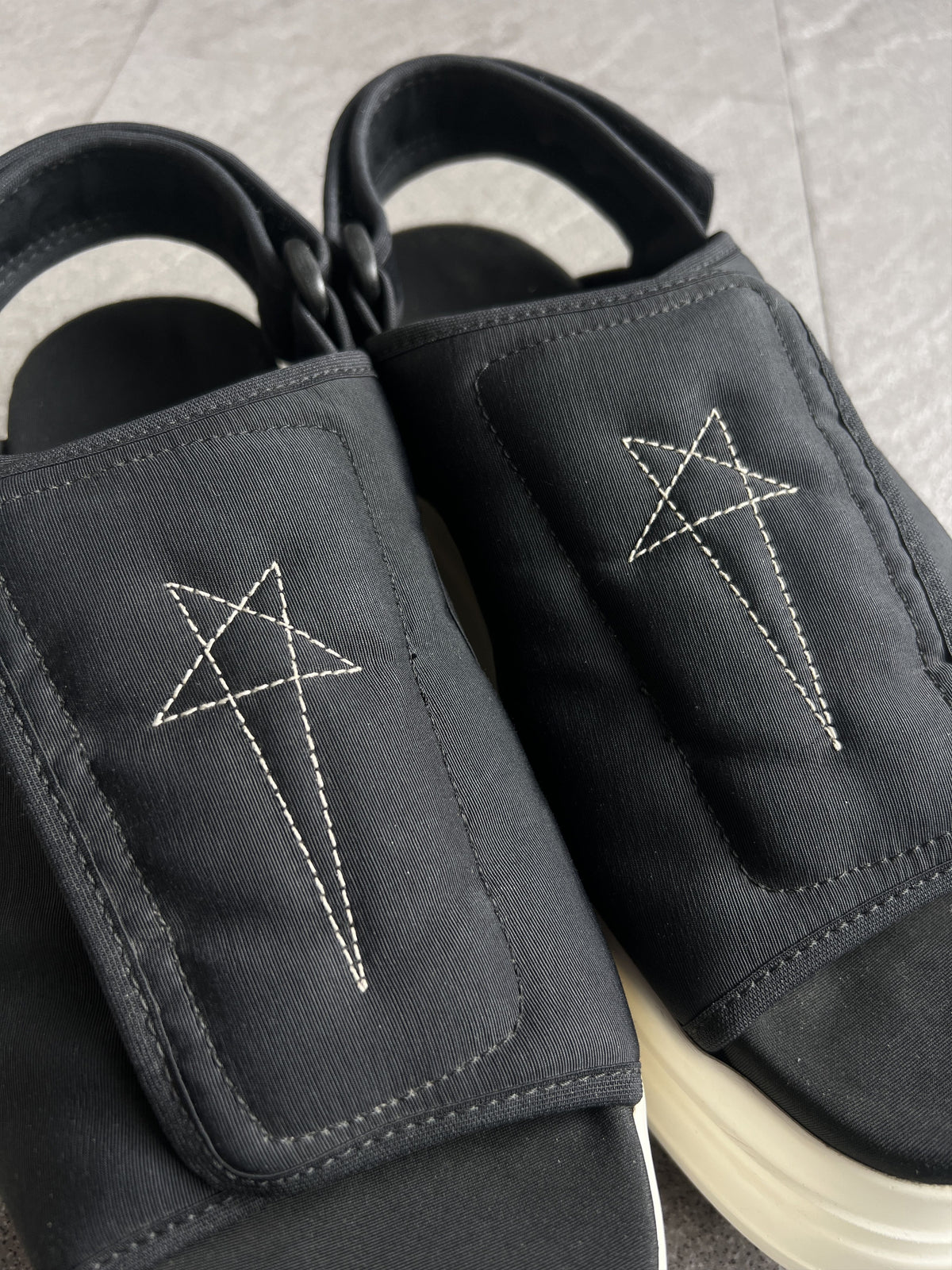 Rick Owens DRKSHDW Double Bumper Pentagram Sandals