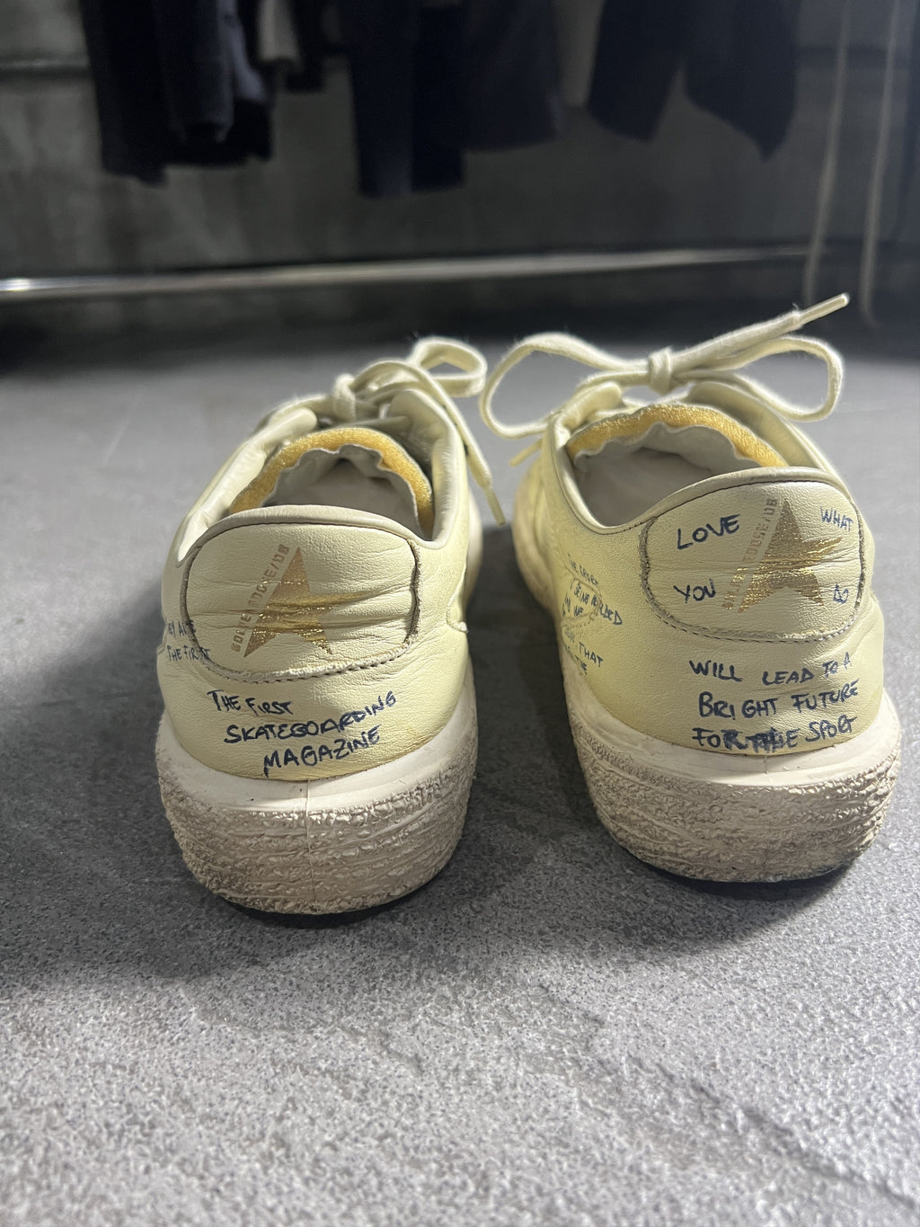 Golden Goose VCE Scribble Handwritten Leather Sneakers EU39
