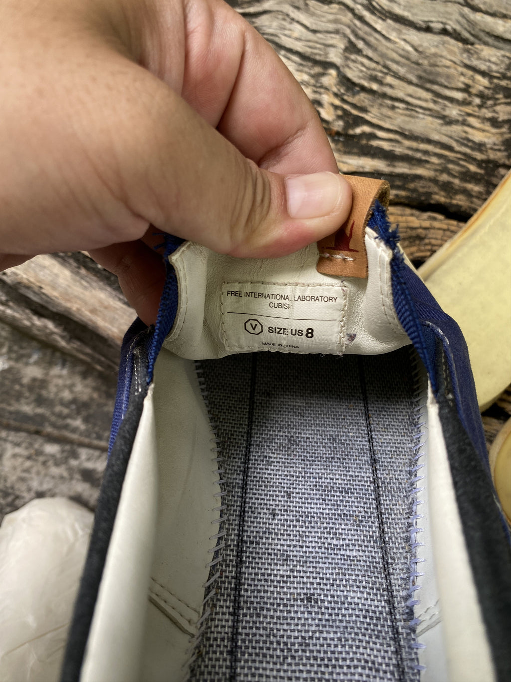 visvim Blue Canvas Slip-On Sneakers EU41