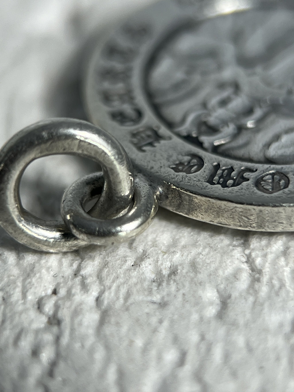 Chrome Hearts Dagger Medallion Pendant Charm Silver
