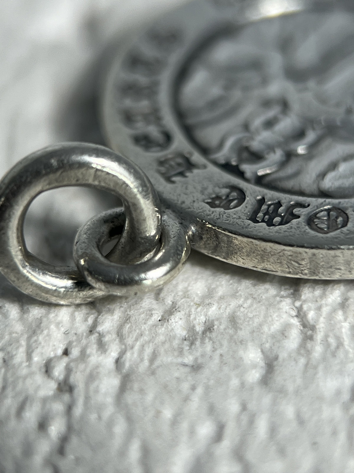 Chrome Hearts Dagger Medallion Pendant Charm Silver