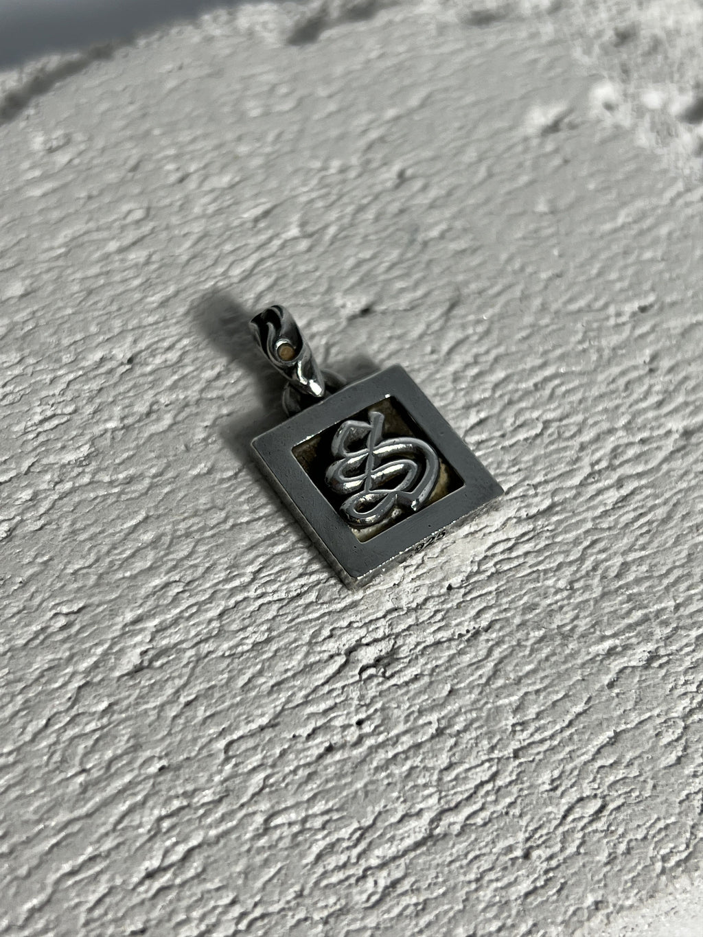 Chrome Hearts CH Square Pendant 2002 .925 Silver