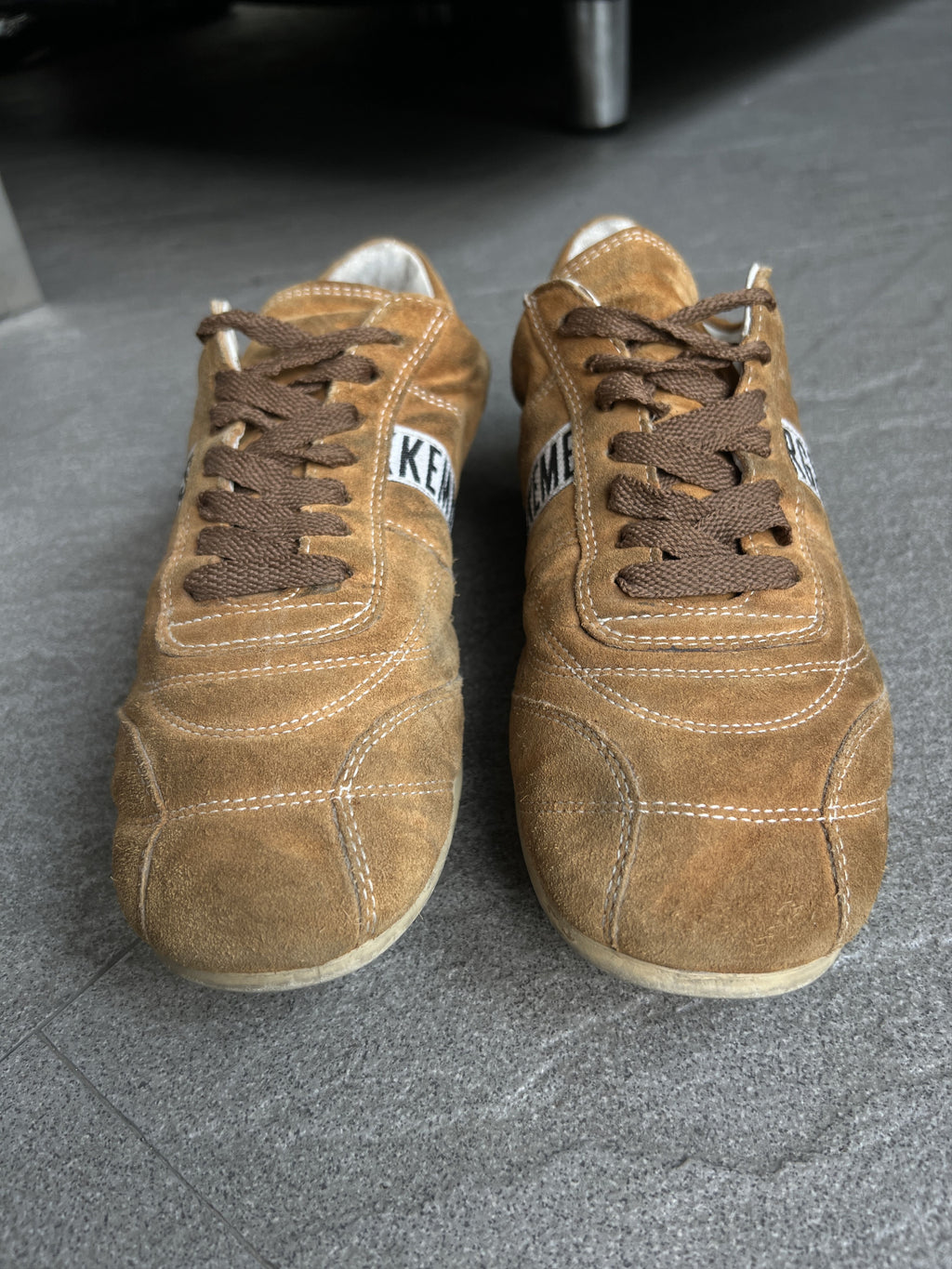 Dirk Bikkembergs Suede Soccer Sneakers Brown EU39