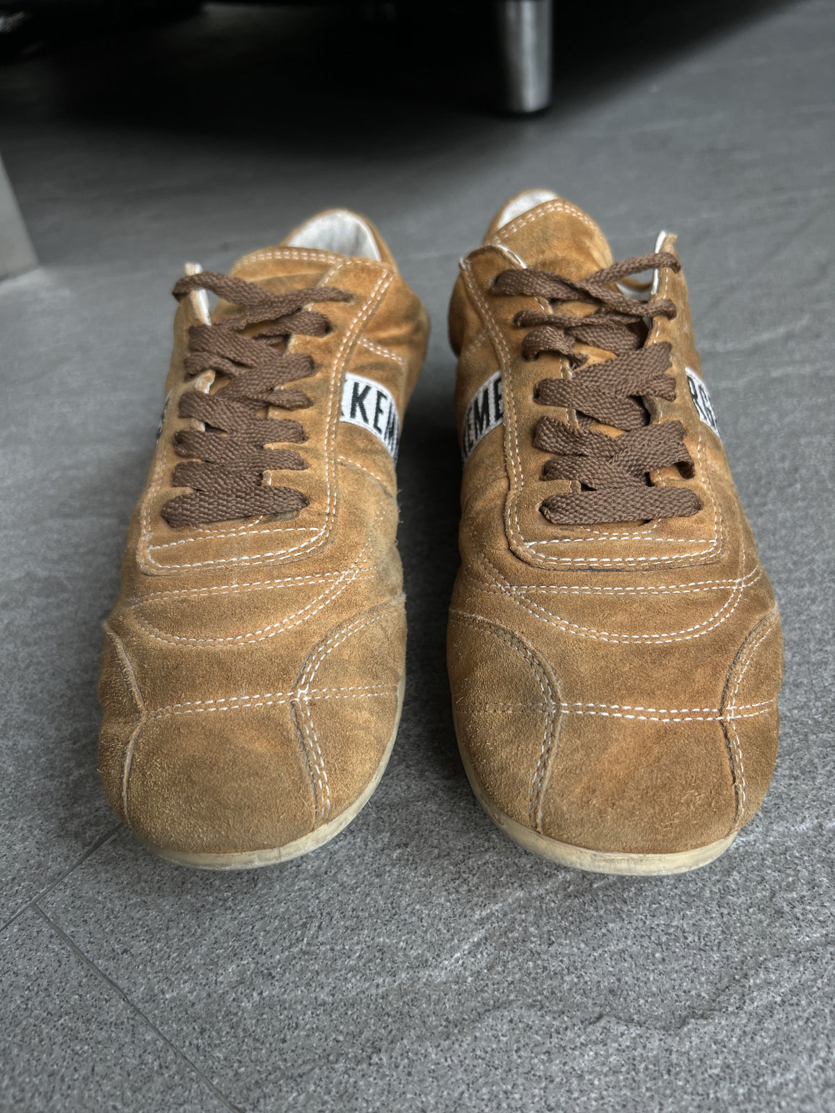 Dirk Bikkembergs Suede Soccer Sneakers Brown EU39