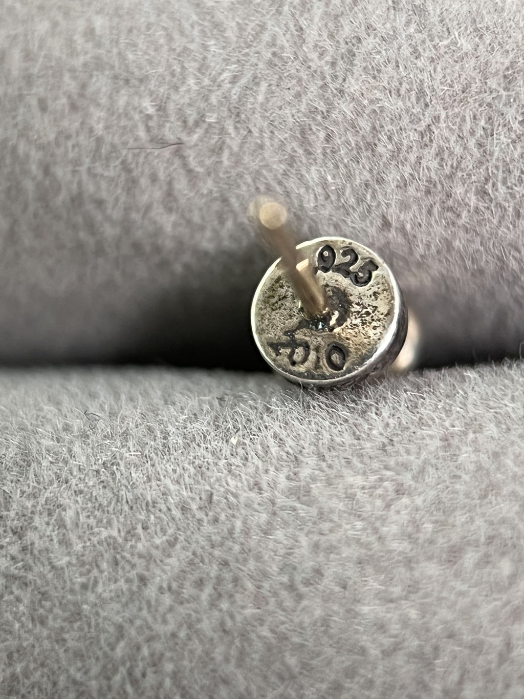 Chrome Hearts Spike Stud Earring 925 Silver 14K Post
