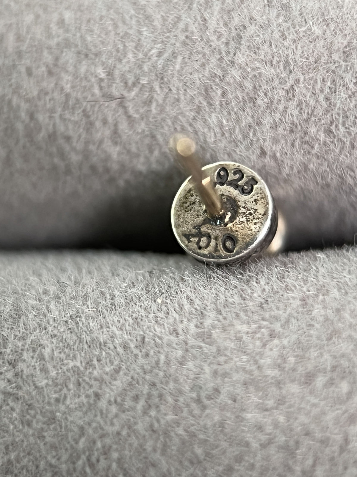 Chrome Hearts Spike Stud Earring 925 Silver 14K Post