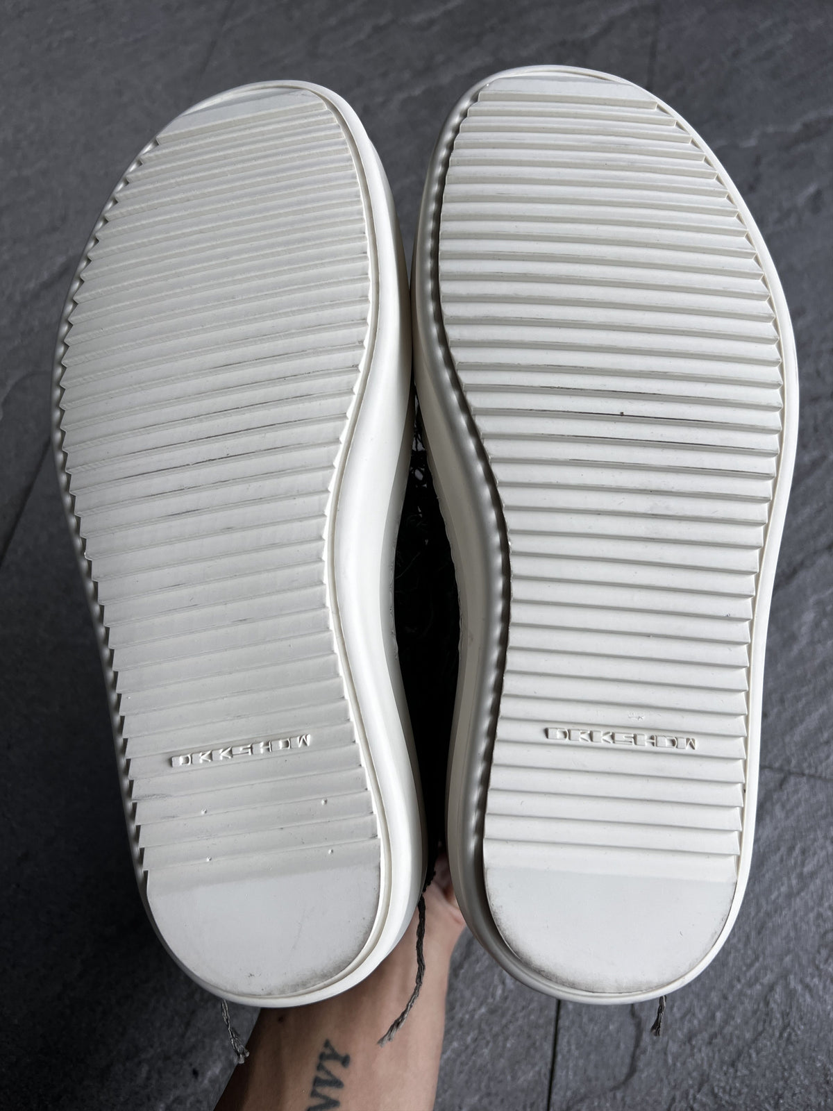 Rick Owens DRKSHDW Slashed Low Sneakers Dust EU35.5
