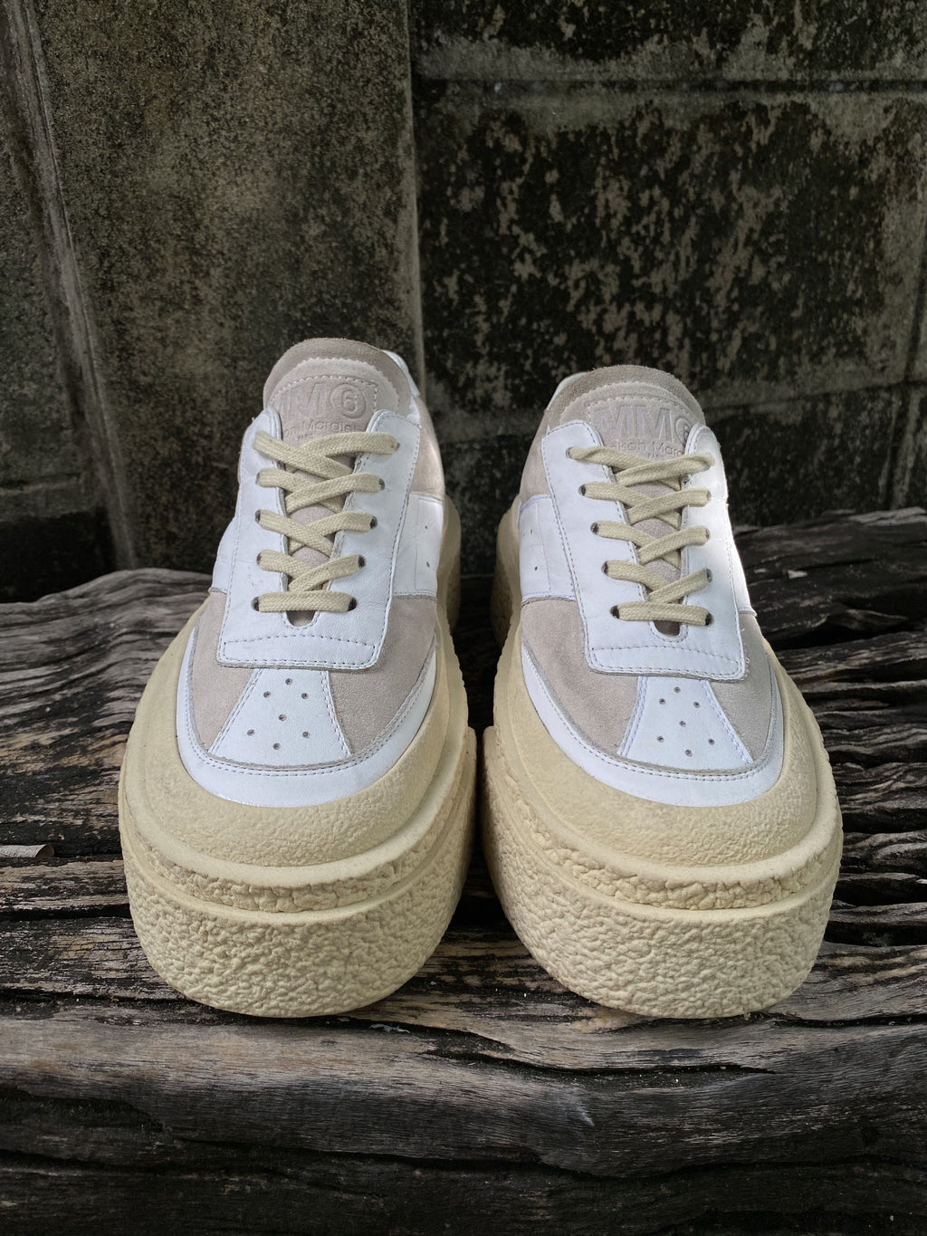 MM6 Maison Margiela Platform Sneakers White EU38