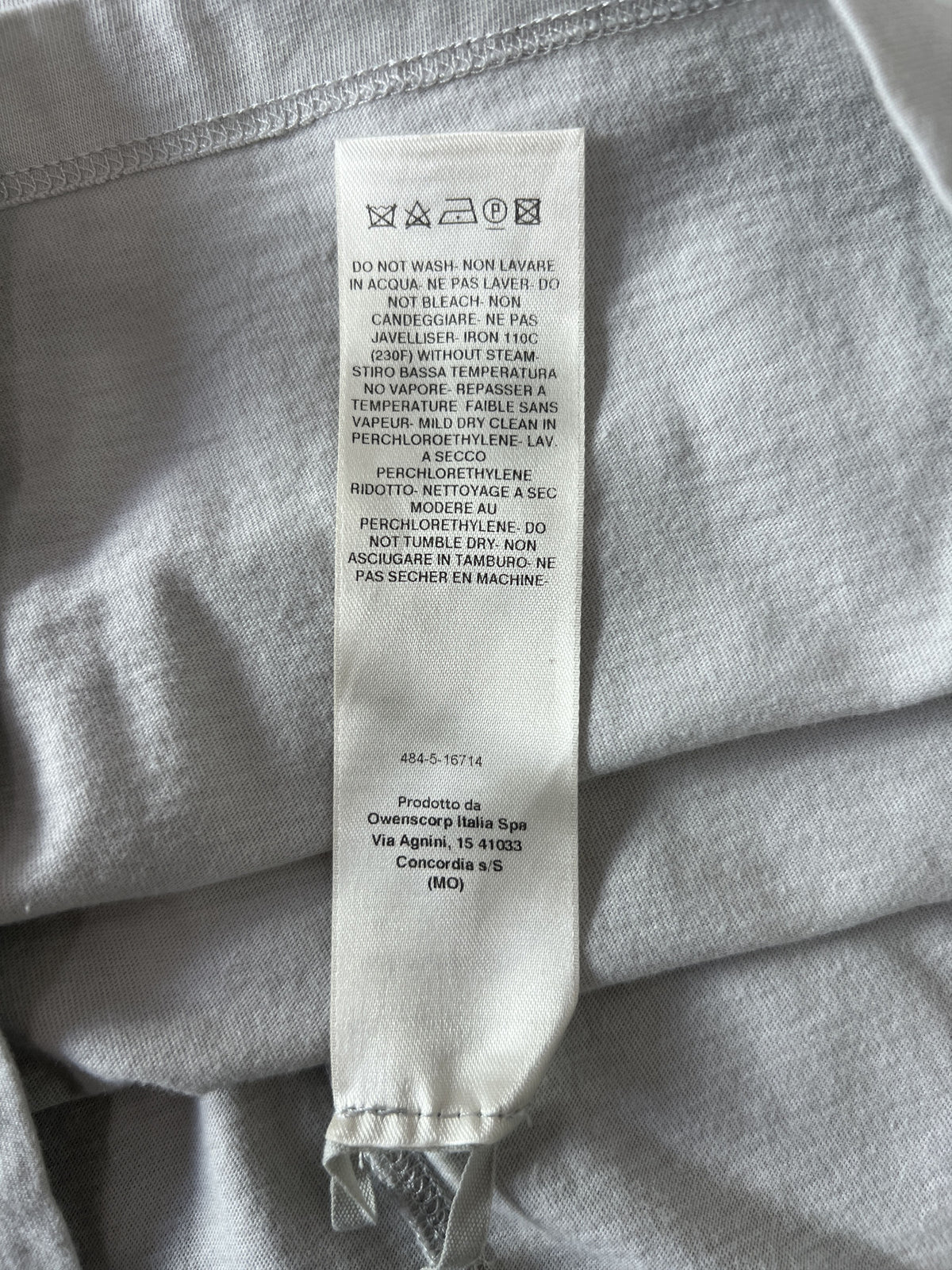 Rick Owens Zip Pocket Tee Milk White Medium