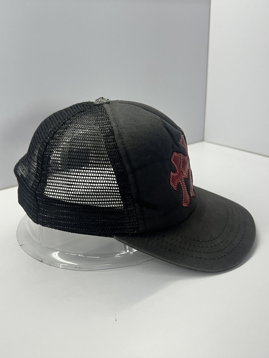 Chrome Hearts Cemetery Trucker Black Red OS