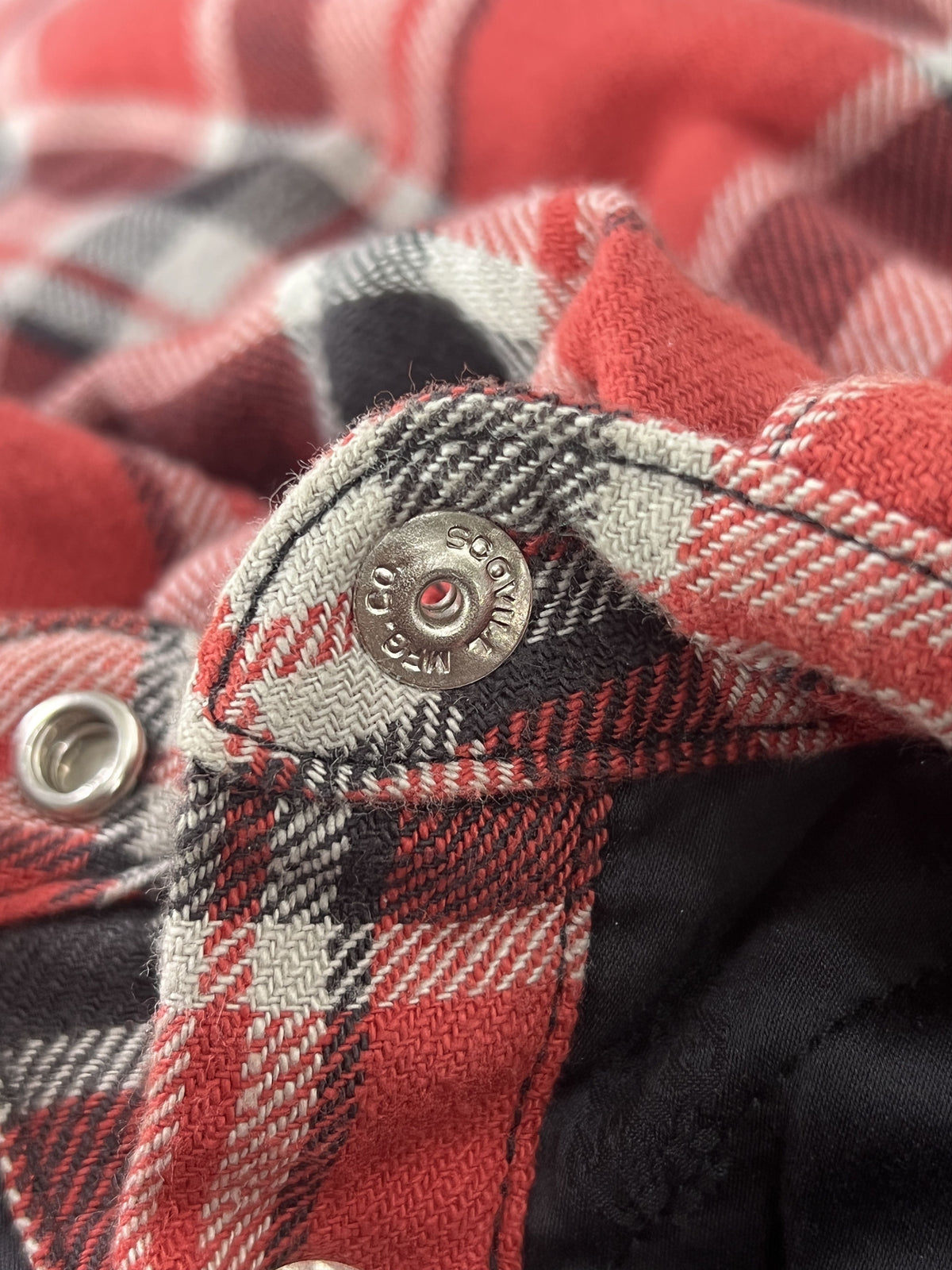 Chrome Hearts Red Plaid Cross Flannel Jacket XL