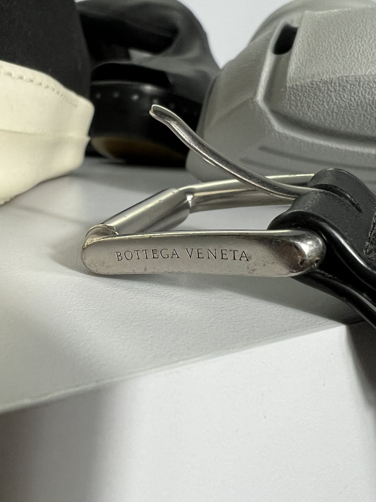 Bottega Veneta Studded Leather Belt Black 34inches / 85cm