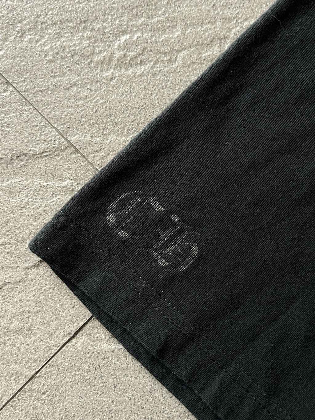 Chrome Hearts Orange Cross Pocket Tee Black Medium