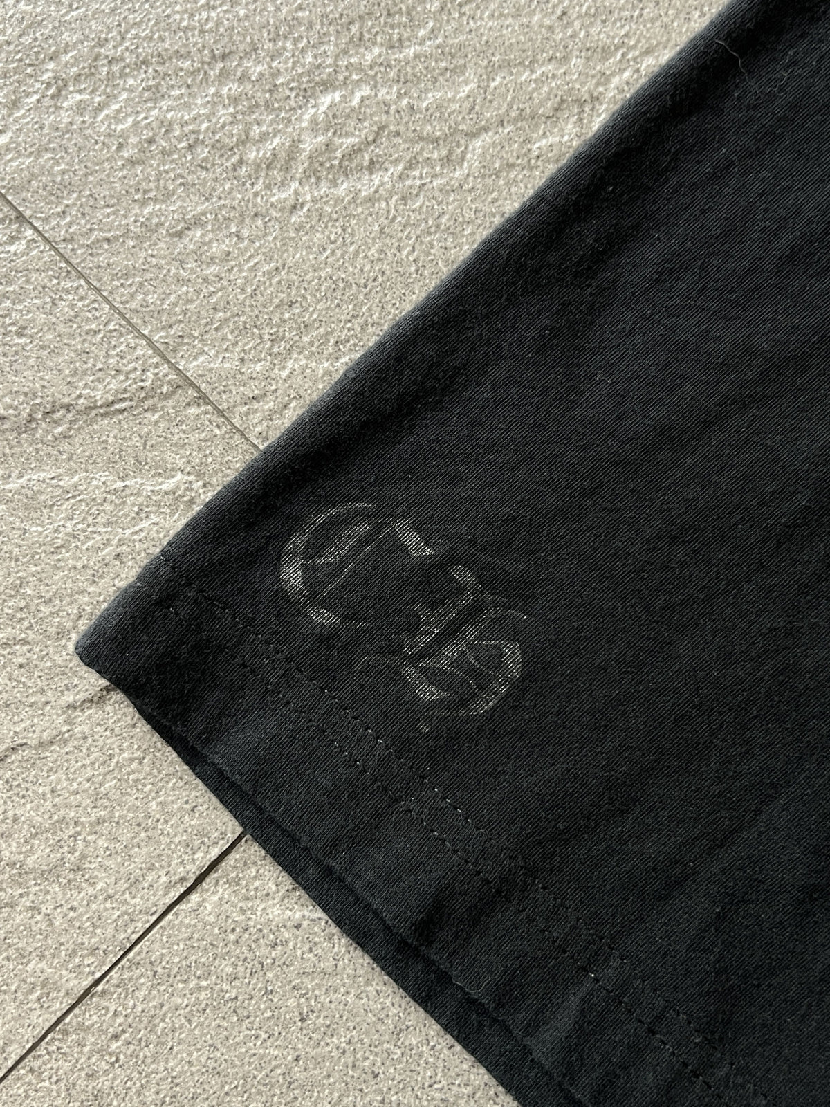 Chrome Hearts Orange Cross Pocket Tee Black Medium