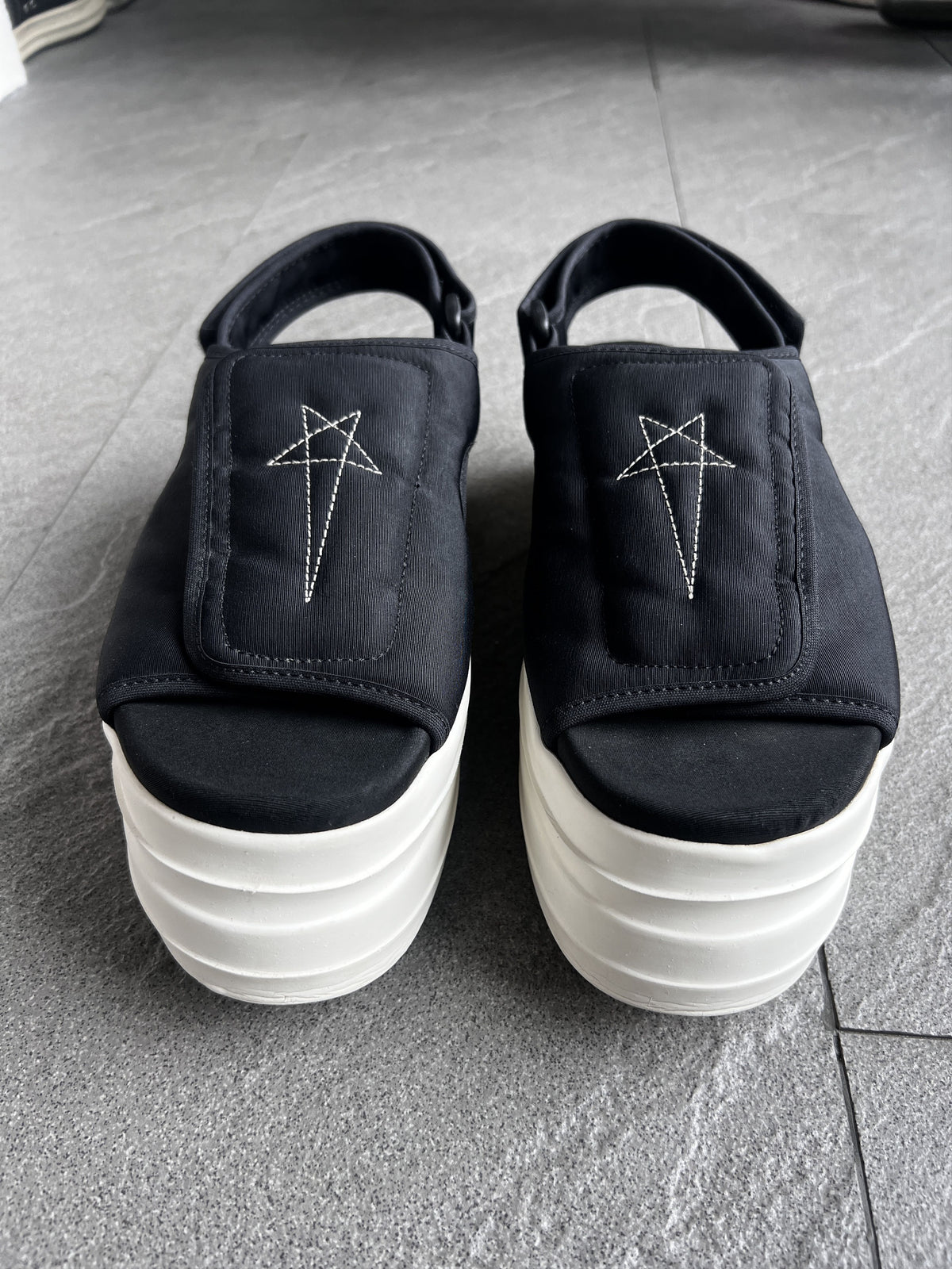 Rick Owens DRKSHDW Double Bumper Pentagram Sandals