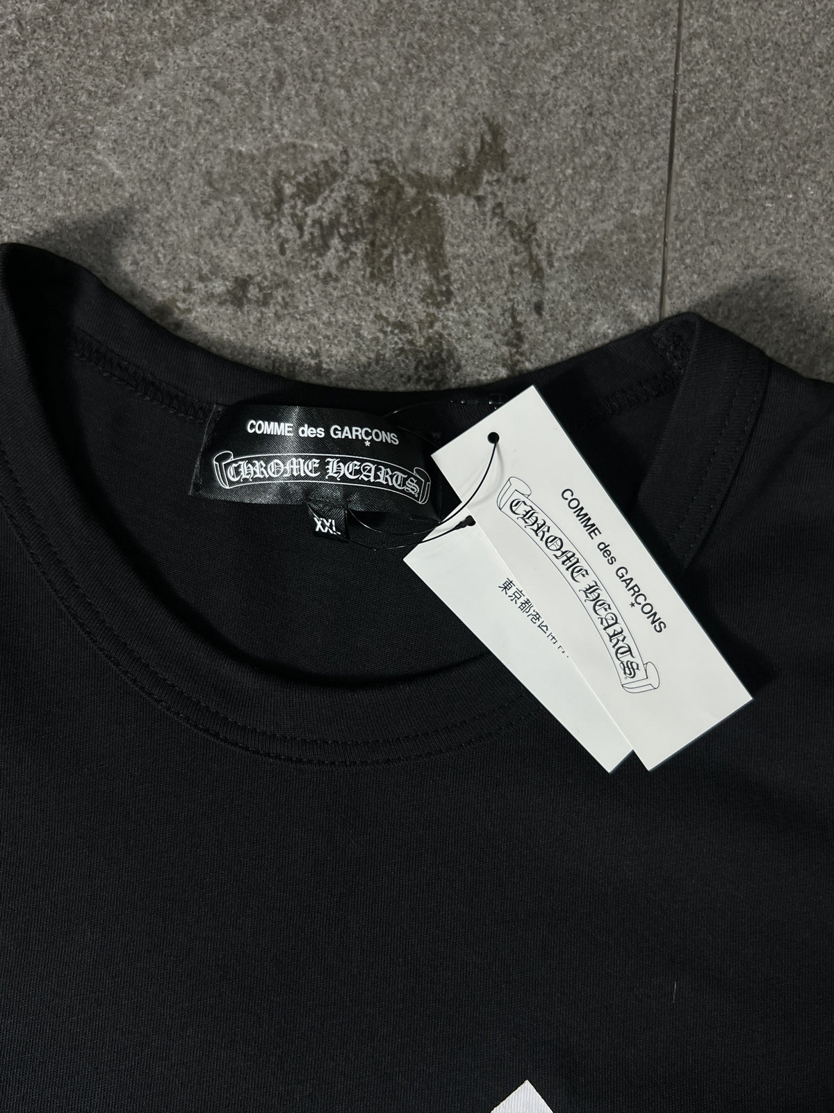 Chrome Hearts x CDG x DSM Tee Black Logo XXL New