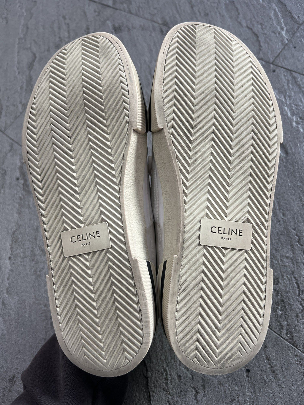 Celine Canvas Low Top Sneakers White EU 41