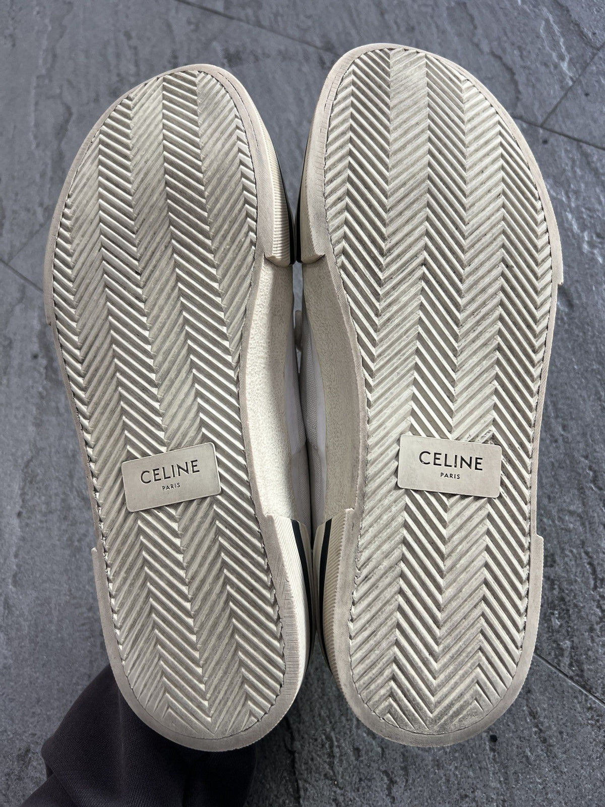 Celine Canvas Low Top Sneakers White EU 41