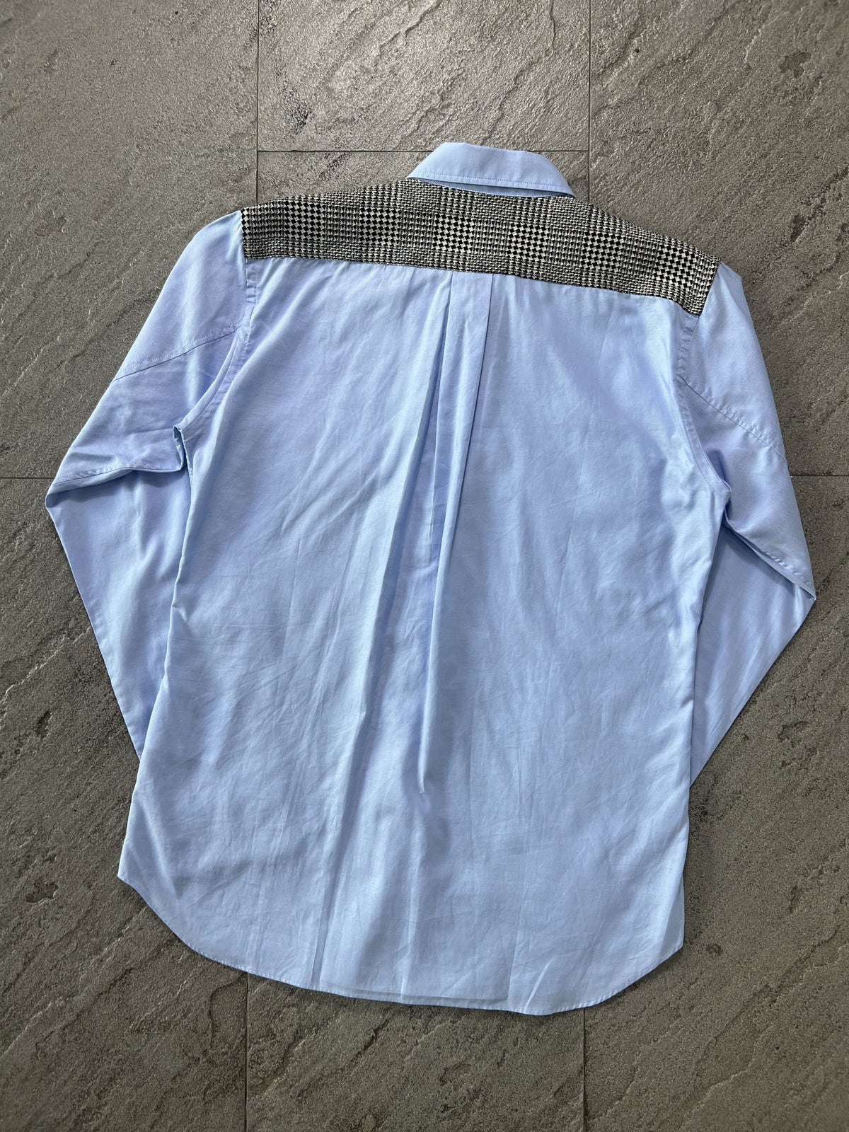 Comme des Garçon boys checkered patch Shirt