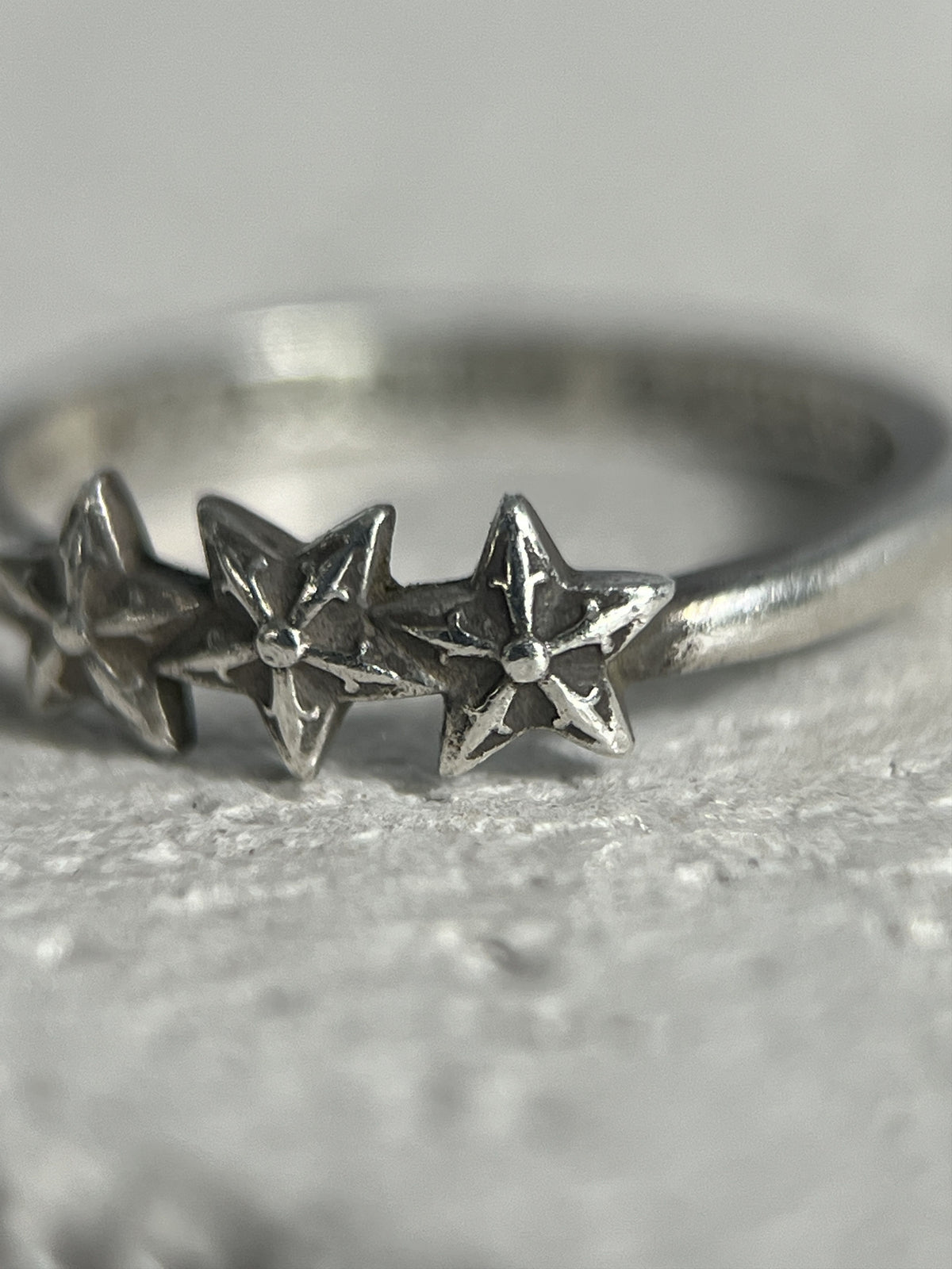 Chrome Hearts Triple Star Ring .925 Silver Size US4 / MM 47