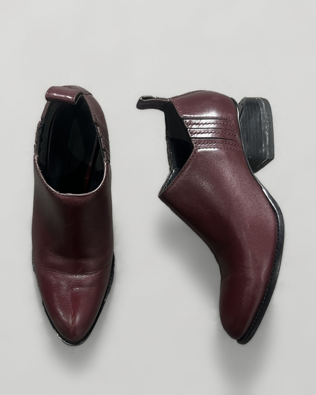 Alexander Wang Kori Oxblood Leather Boots 36.5