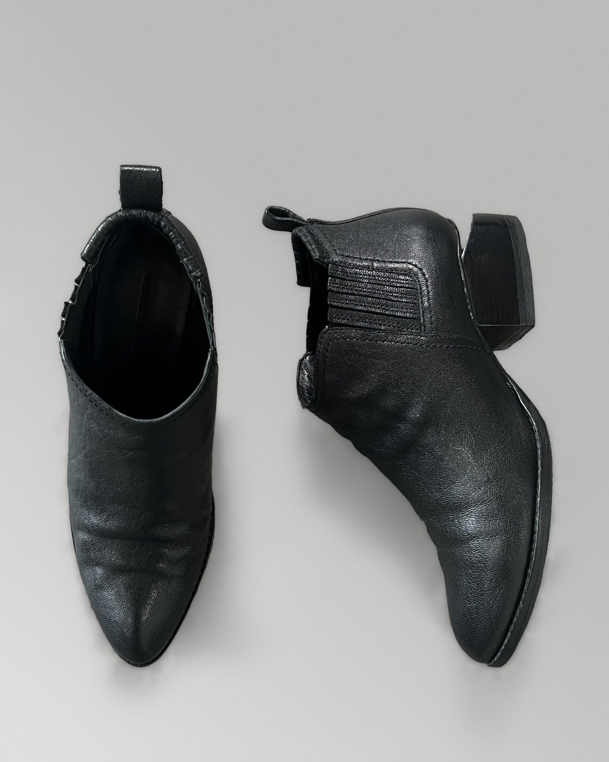 Alexander Wang Leather Ankle Boots Vibram Sole EU40